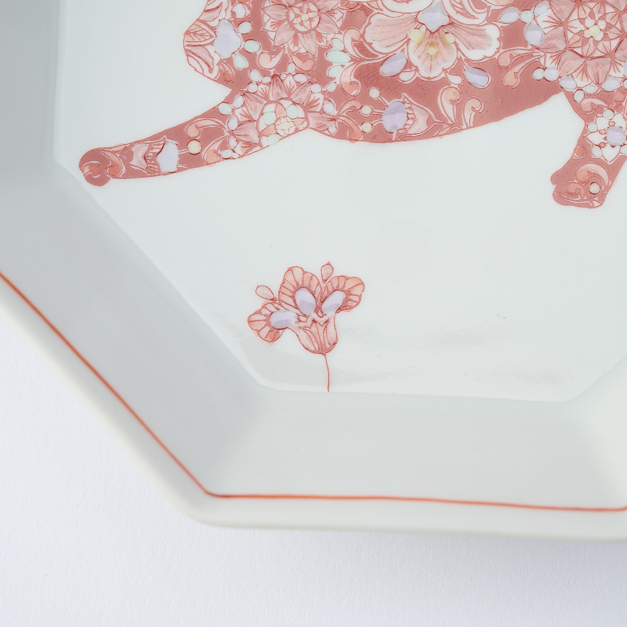 Botanical Series Octagonal Side Plate - JAPAN KUTANI SHOP