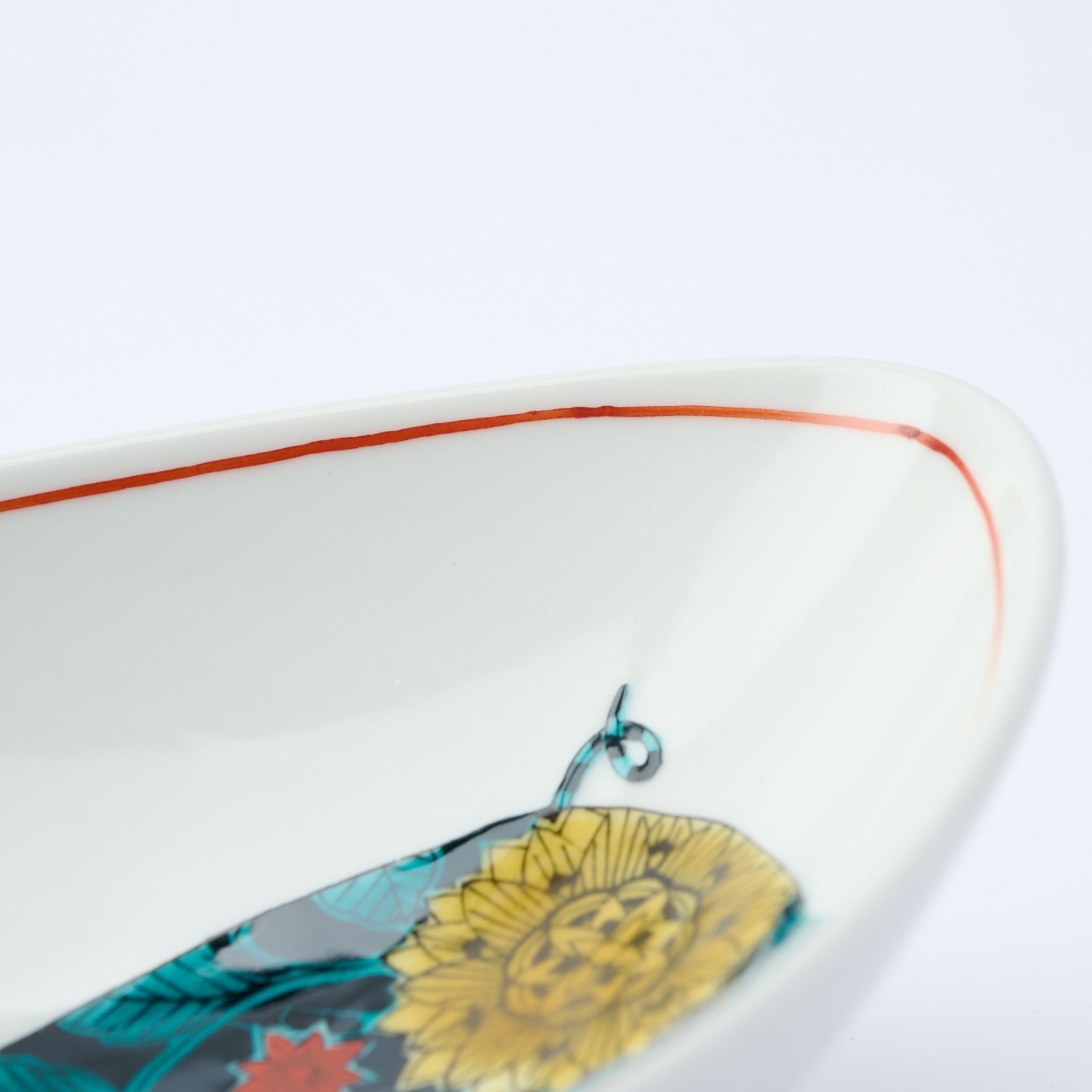 Botanical Series Oval Large Bowl - JAPAN KUTANI SHOP