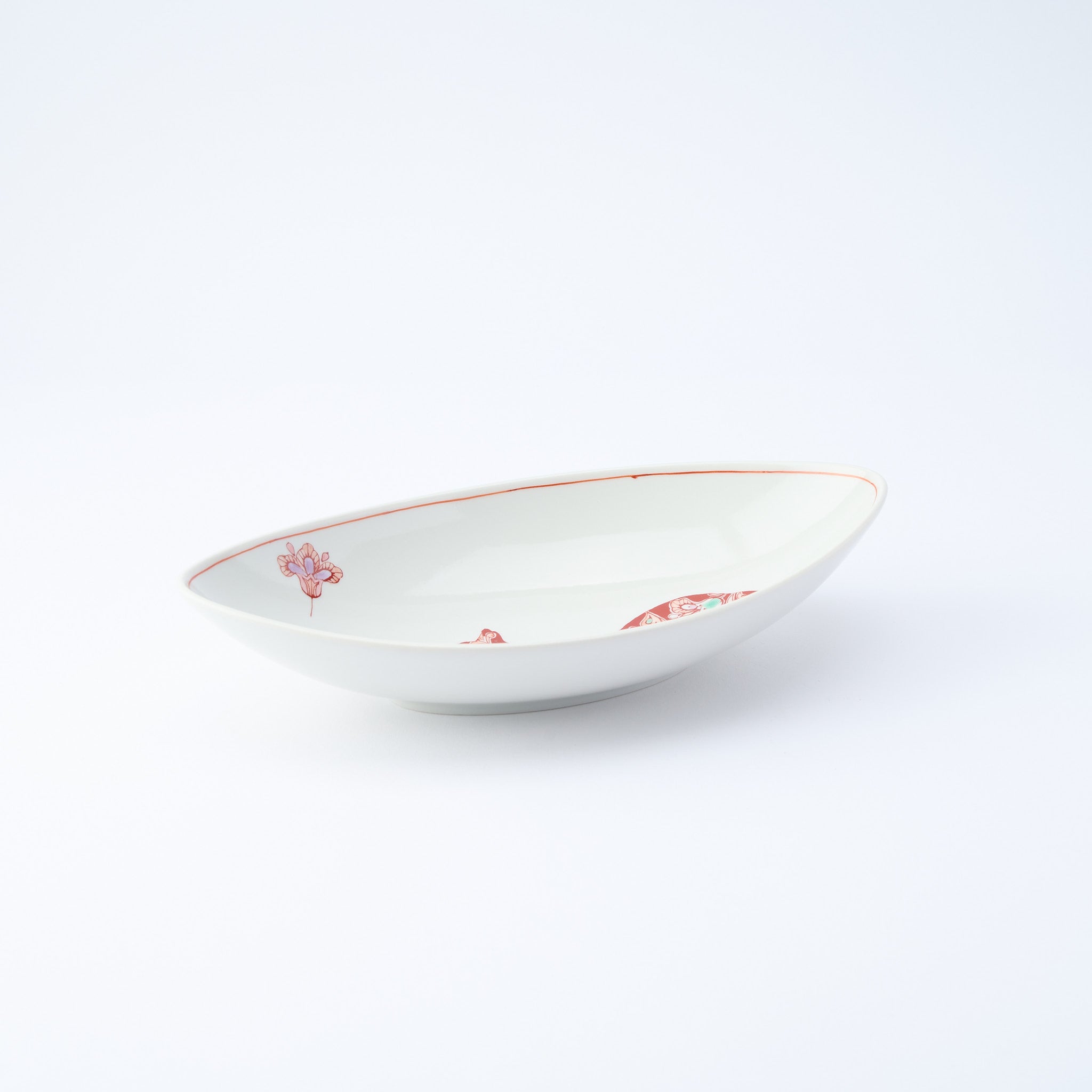 Botanical Series Oval Large Bowl - JAPAN KUTANI SHOP