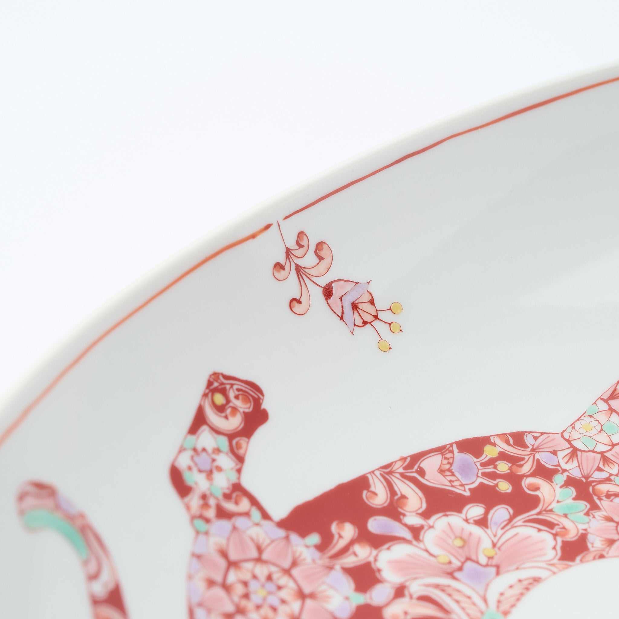 Botanical Series Oval Large Bowl - JAPAN KUTANI SHOP
