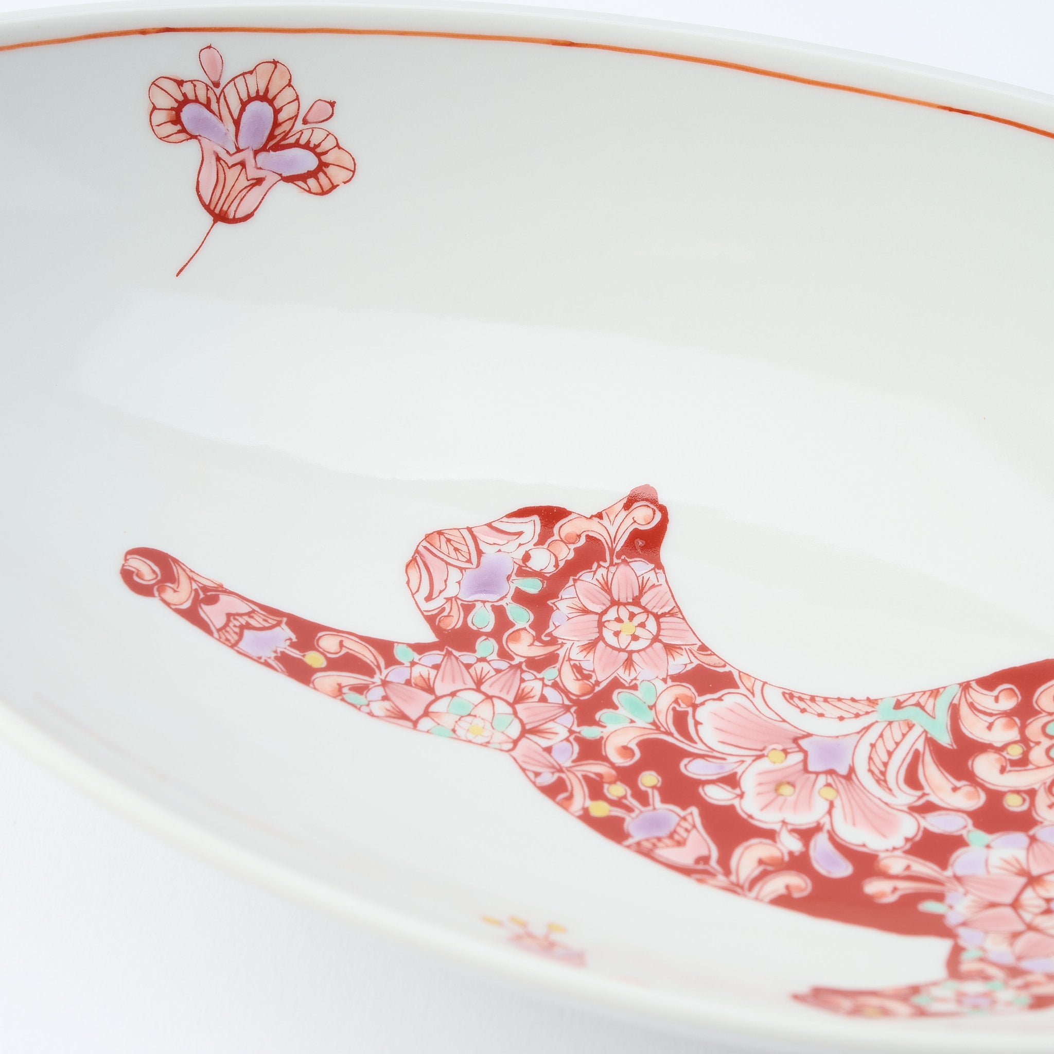 Botanical Series Oval Large Bowl - JAPAN KUTANI SHOP