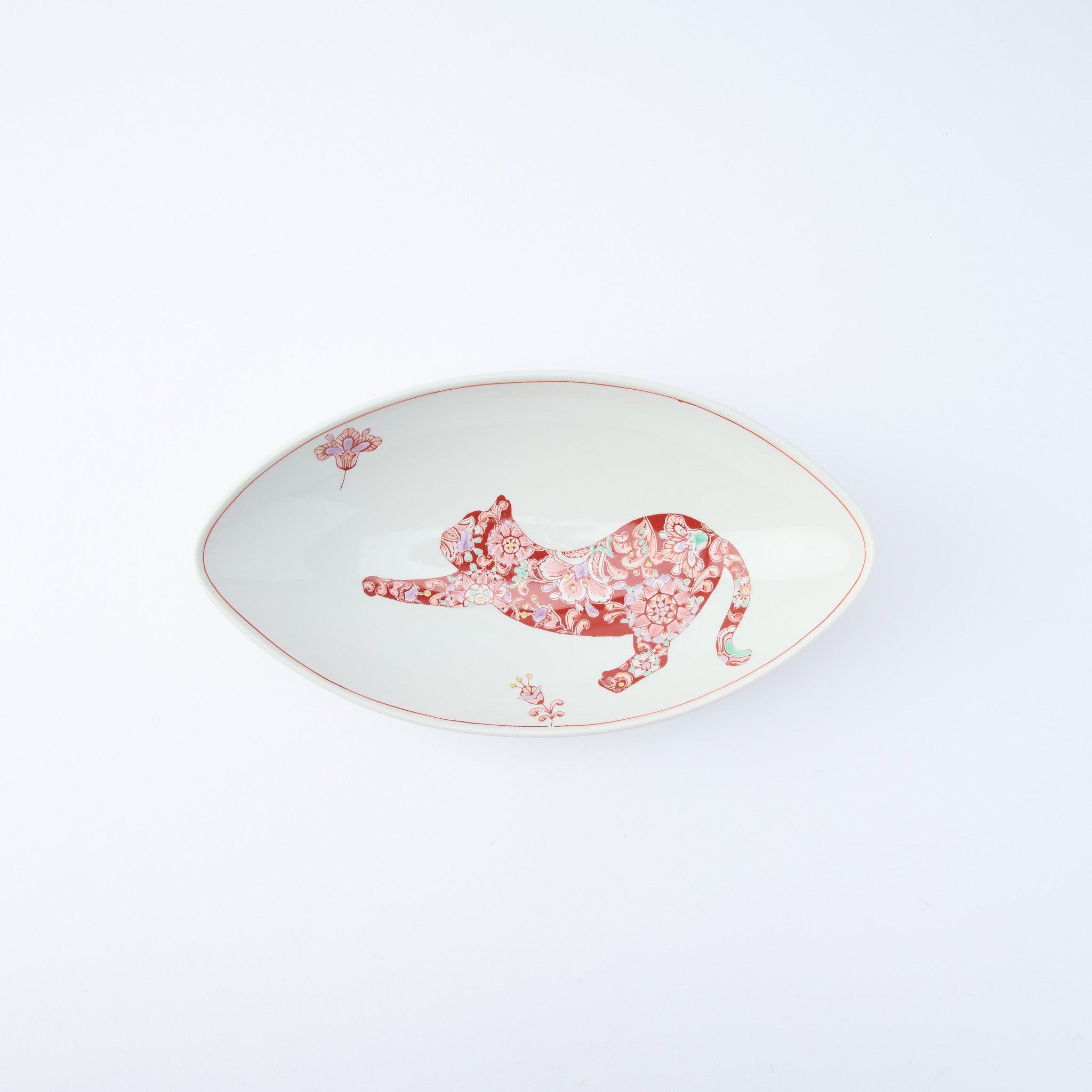 Botanical Series Oval Large Bowl - JAPAN KUTANI SHOP
