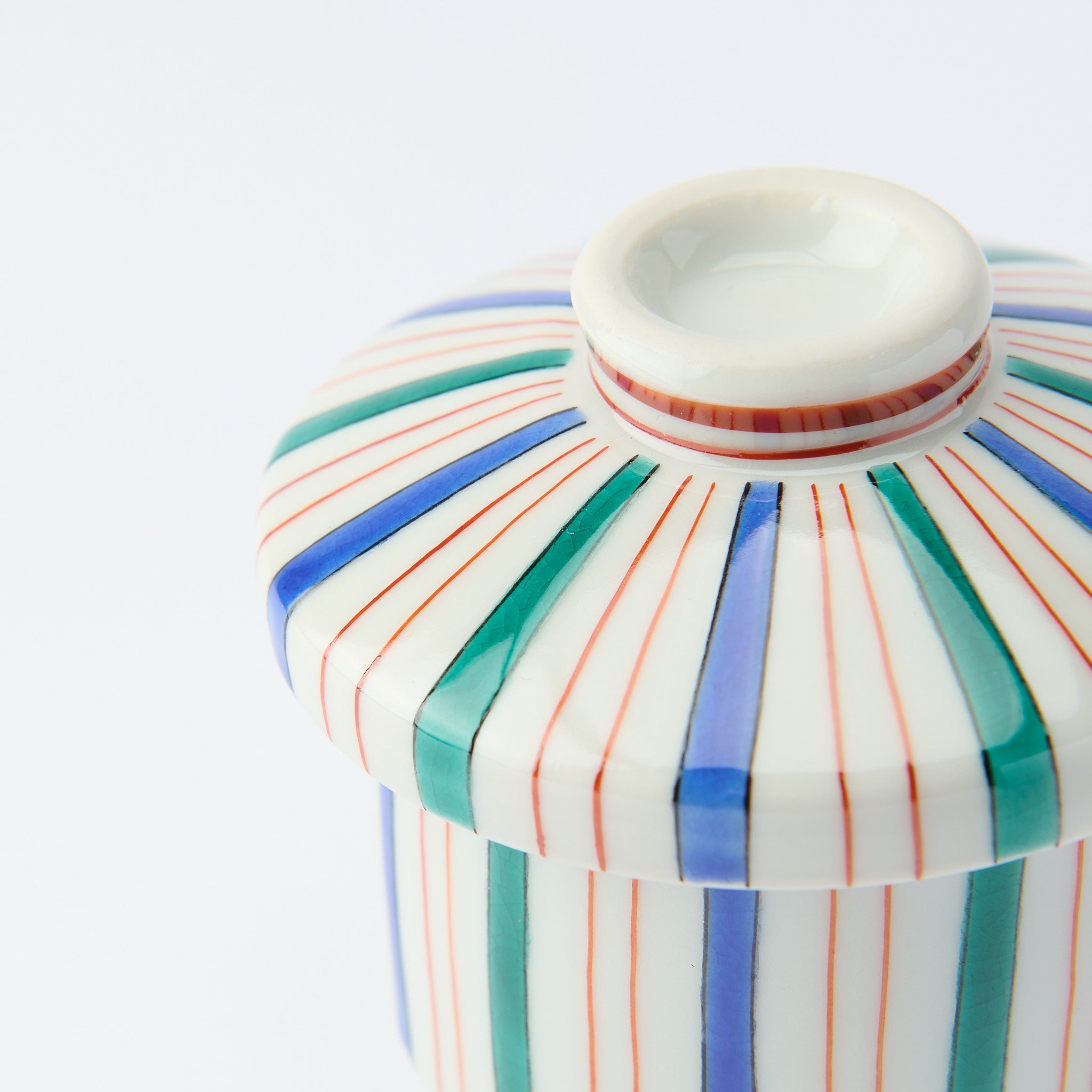 Colorful Tokusa Chawanmushi Bowl - JAPAN KUTANI SHOP