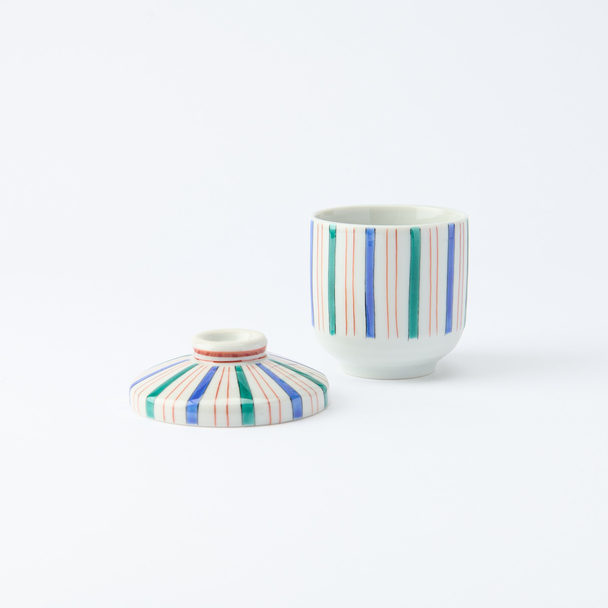Colorful Tokusa Chawanmushi Bowl - JAPAN KUTANI SHOP