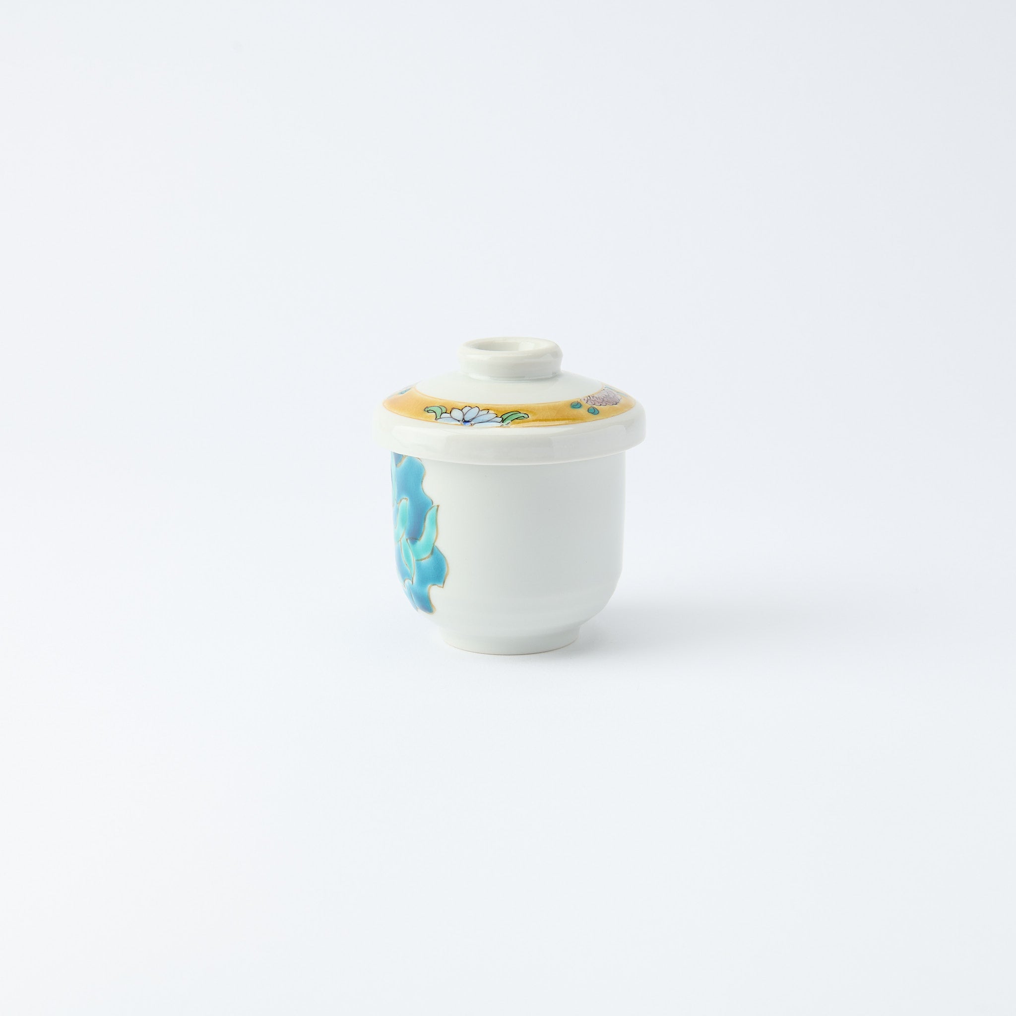 Blooming Peony Chawanmushi Bowl - JAPAN KUTANI SHOP