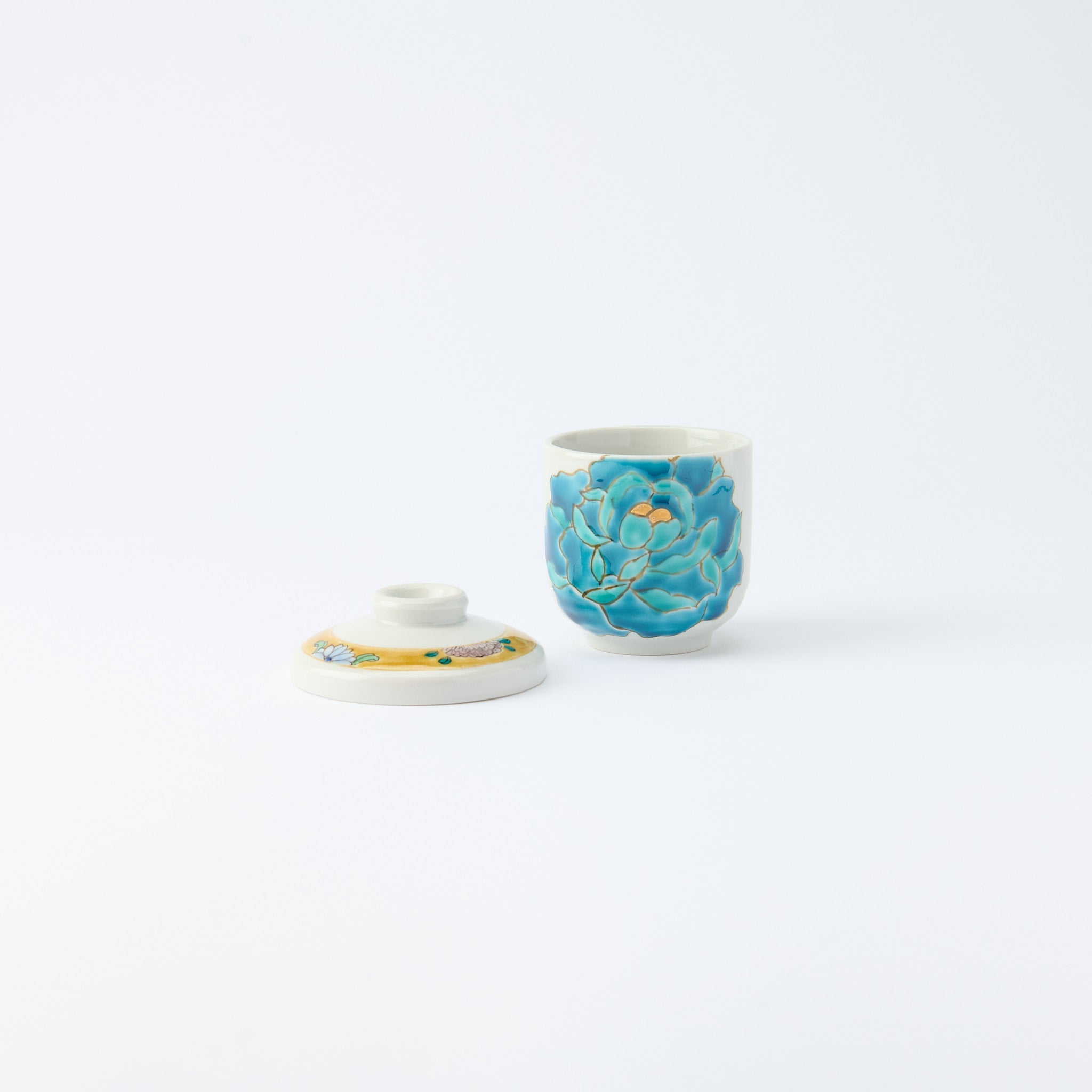 Blooming Peony Chawanmushi Bowl - JAPAN KUTANI SHOP