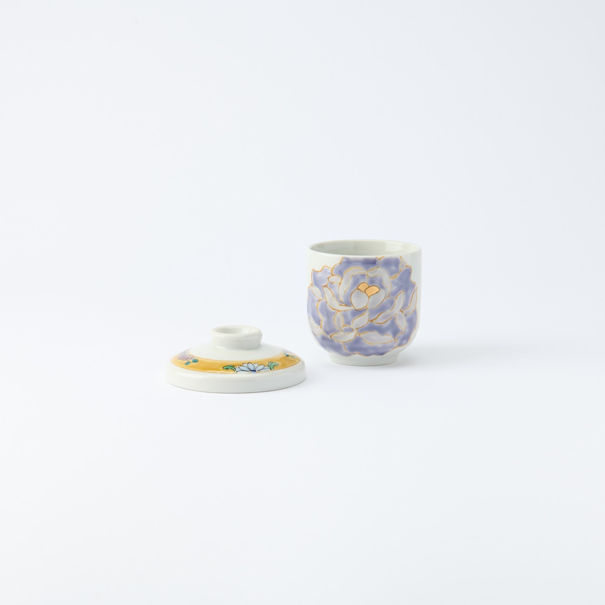 Blooming Peony Chawanmushi Bowl - JAPAN KUTANI SHOP