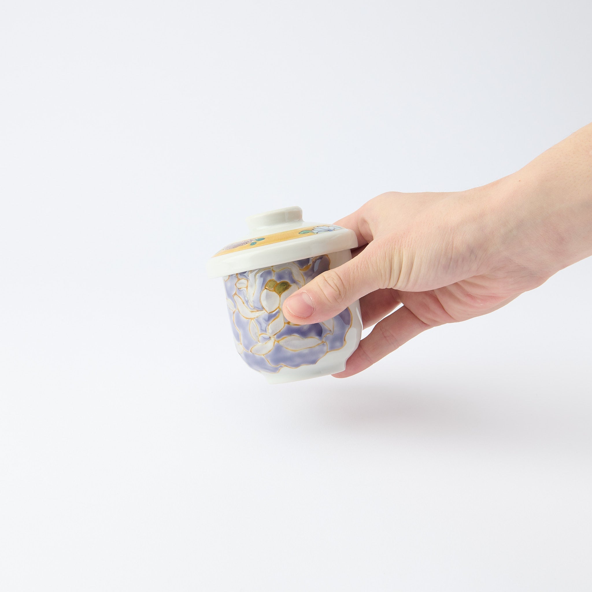 Blooming Peony Chawanmushi Bowl - JAPAN KUTANI SHOP