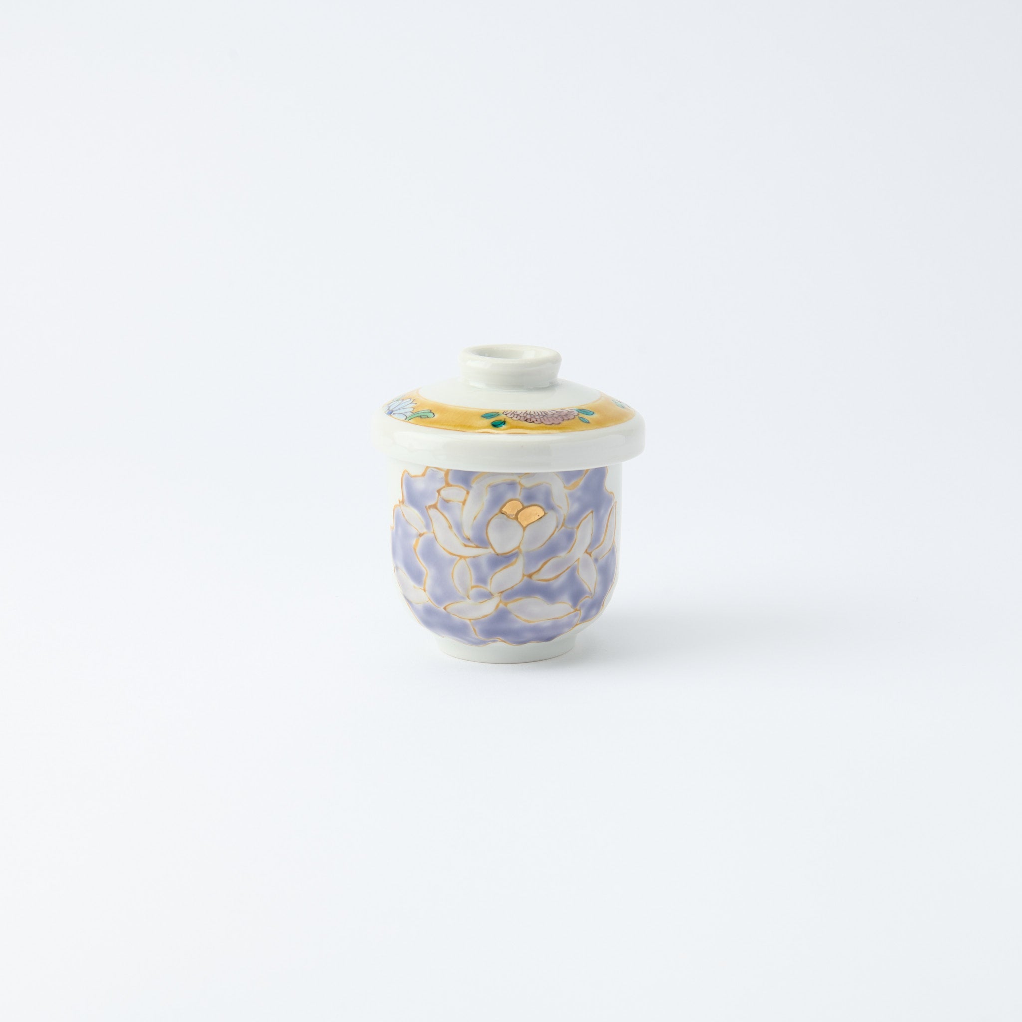 Blooming Peony Chawanmushi Bowl - JAPAN KUTANI SHOP