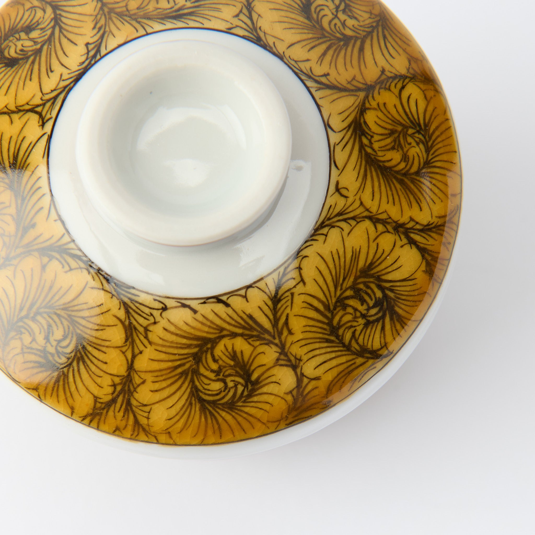 Ko-Kutani Flower and Bird Chawanmushi Bowl - JAPAN KUTANI SHOP