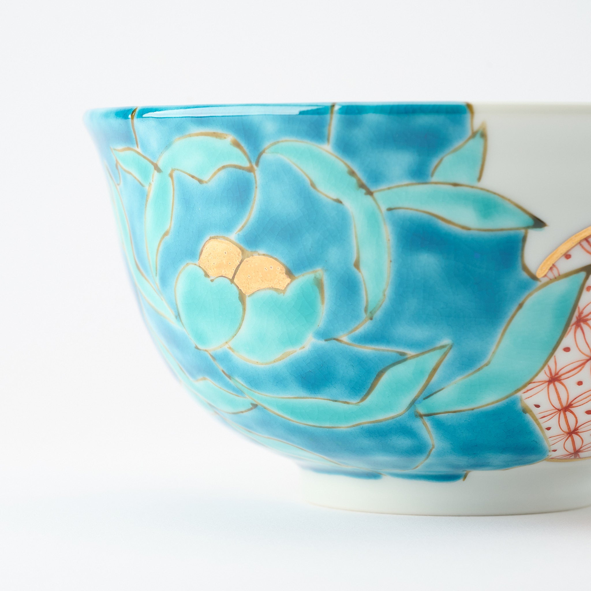 Blue Peony Medium Bowl　 - JAPAN KUTANI SHOP