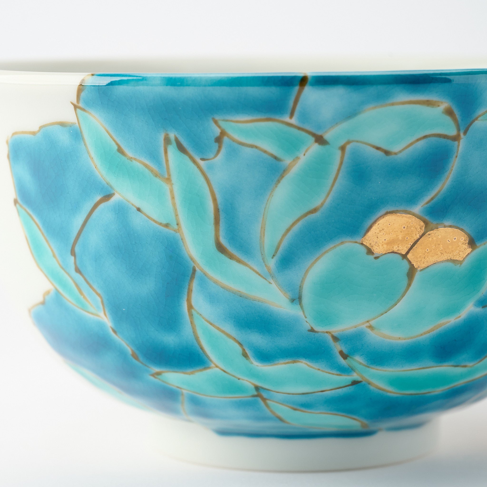 Blue Peony Medium Bowl　 - JAPAN KUTANI SHOP