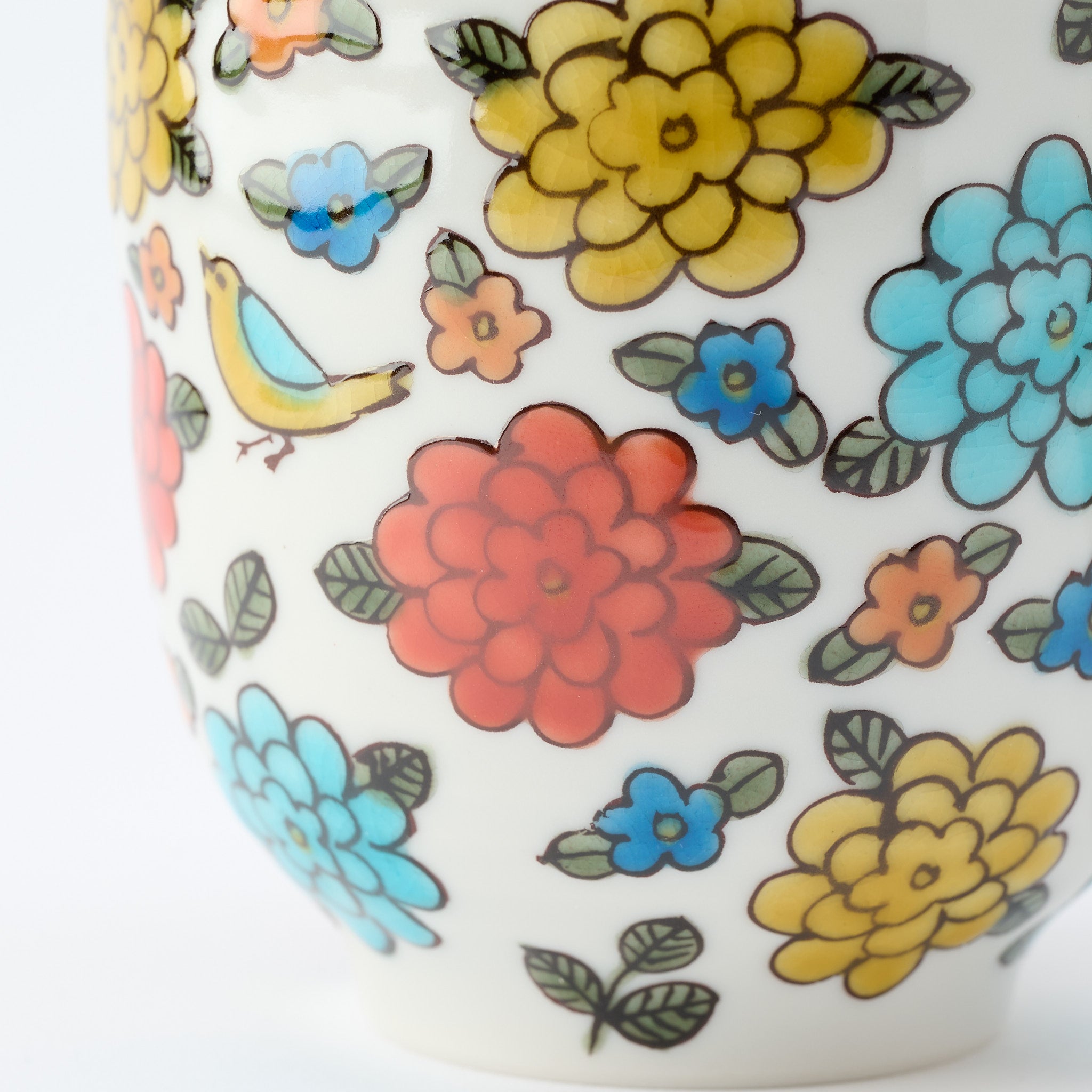 マグカップ 小鳥とマリーゴールド - JAPAN KUTANI SHOP