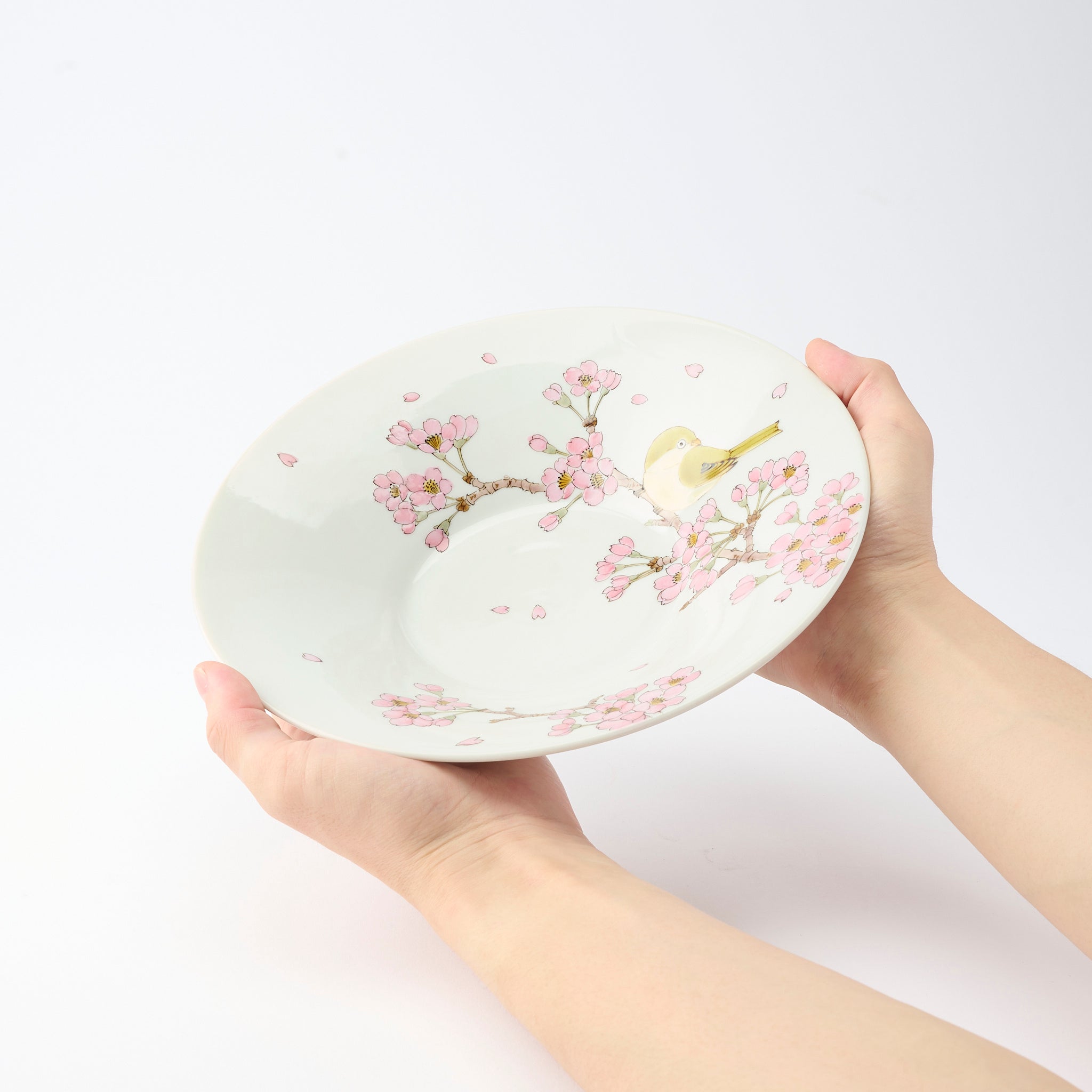 Sakura with White-eye Large Bowl