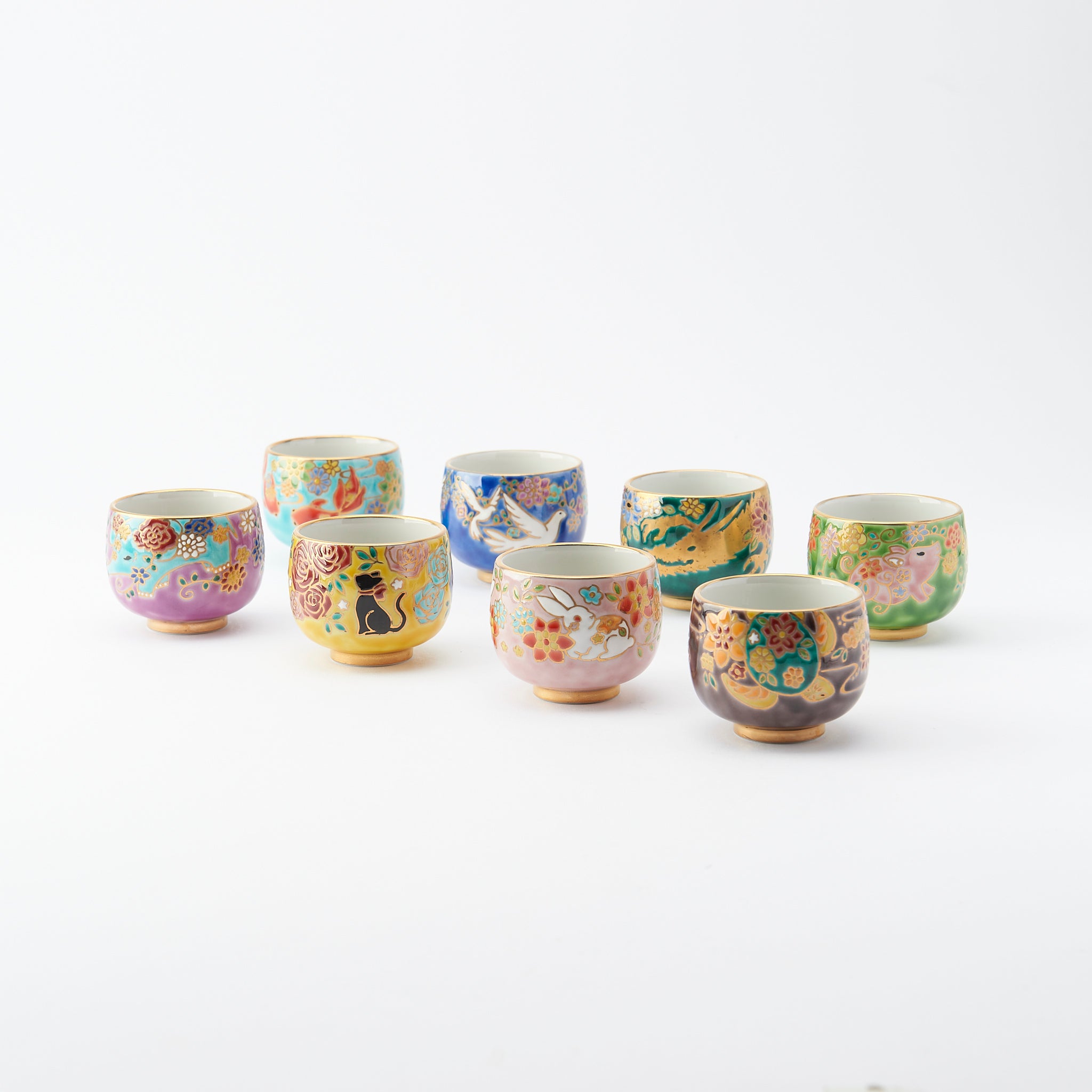 Animals and Florals Guinomi Sake Cup