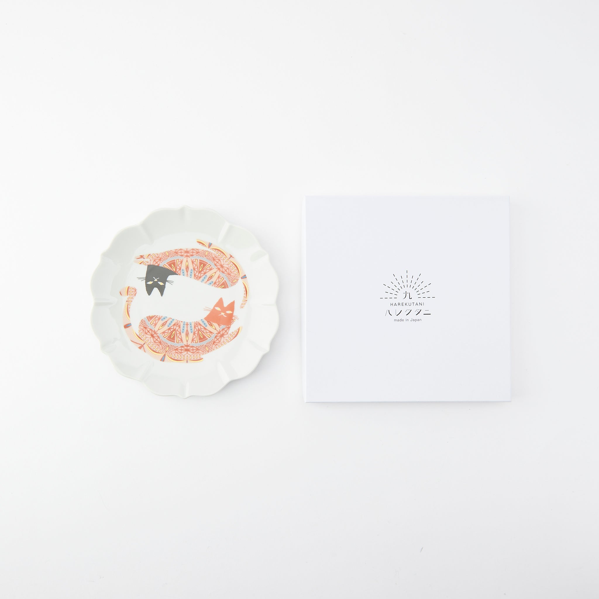 Red Motif Side Plate