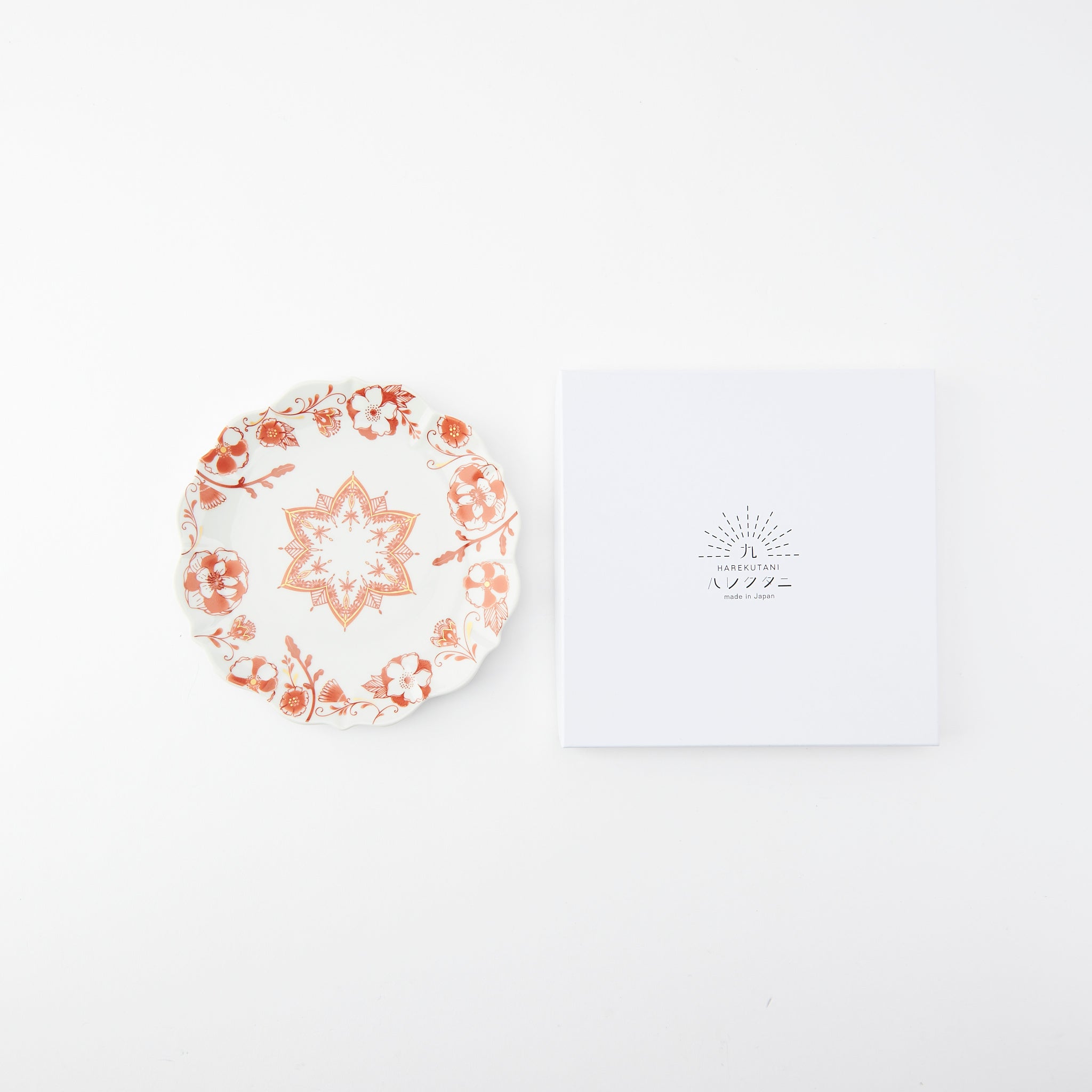 Red Motif Side Plate