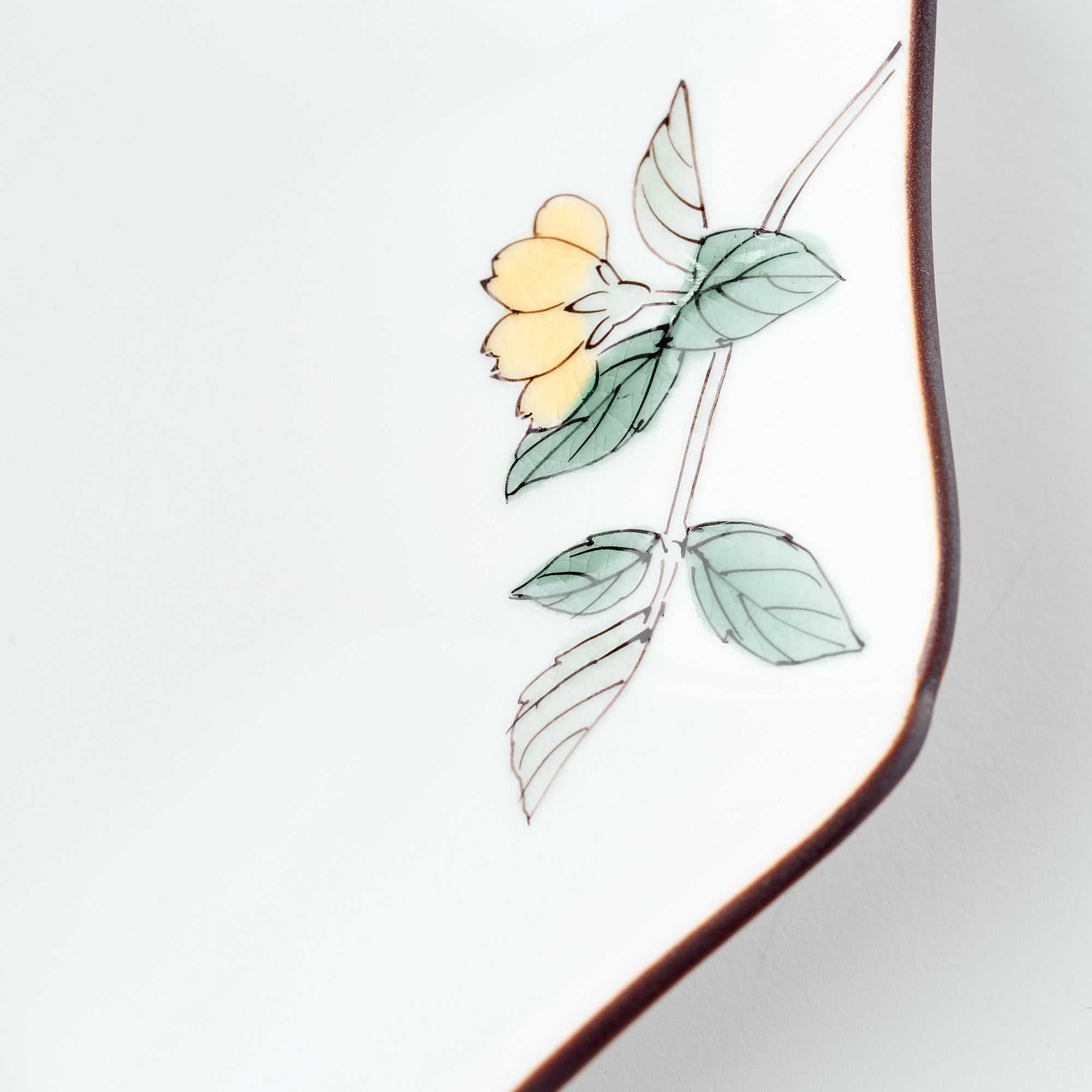 Bird and Botanicals Octagonal Side Plate - JAPAN KUTANI SHOP