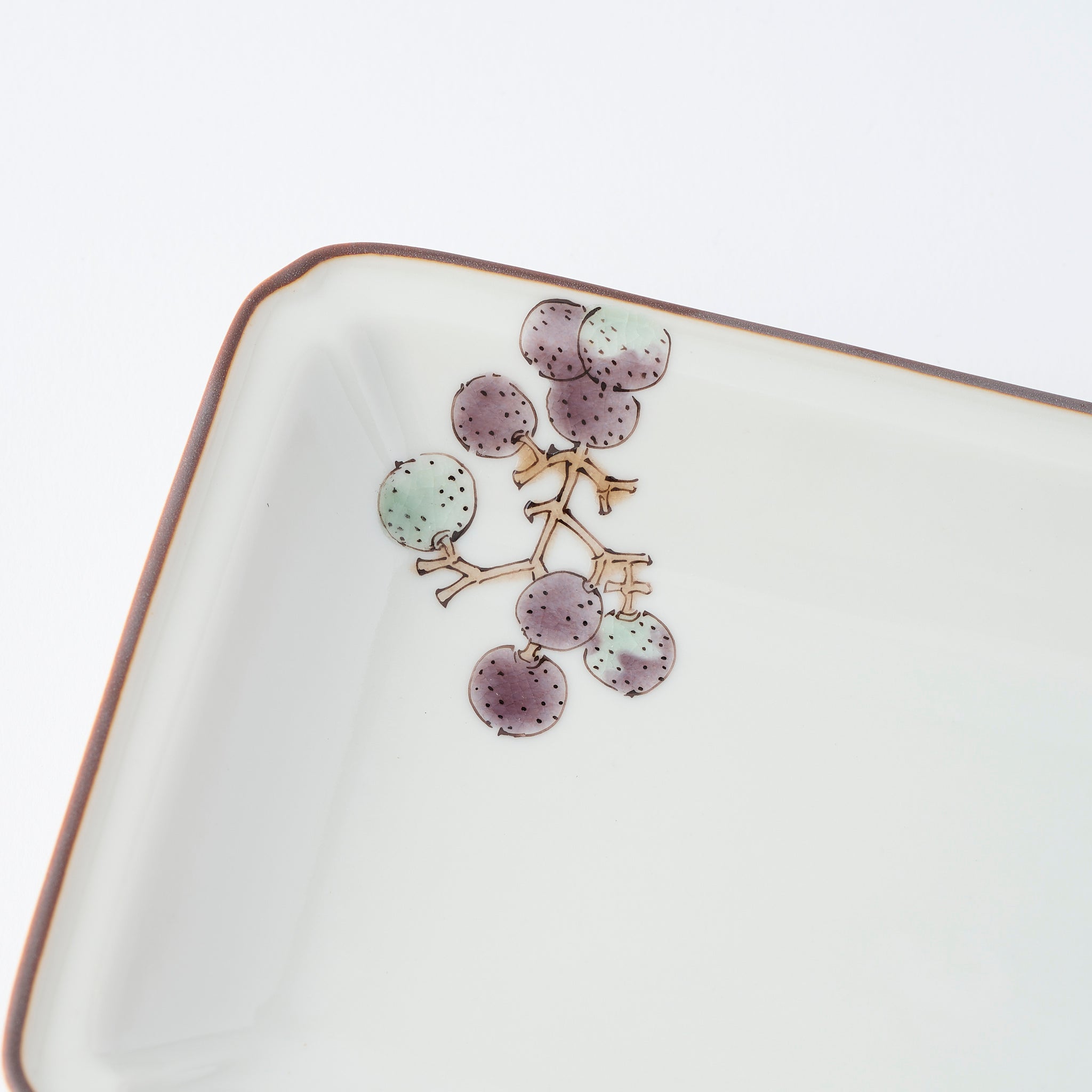 Bird and Botanicals Rectangular Dinner Plate - JAPAN KUTANI SHOP