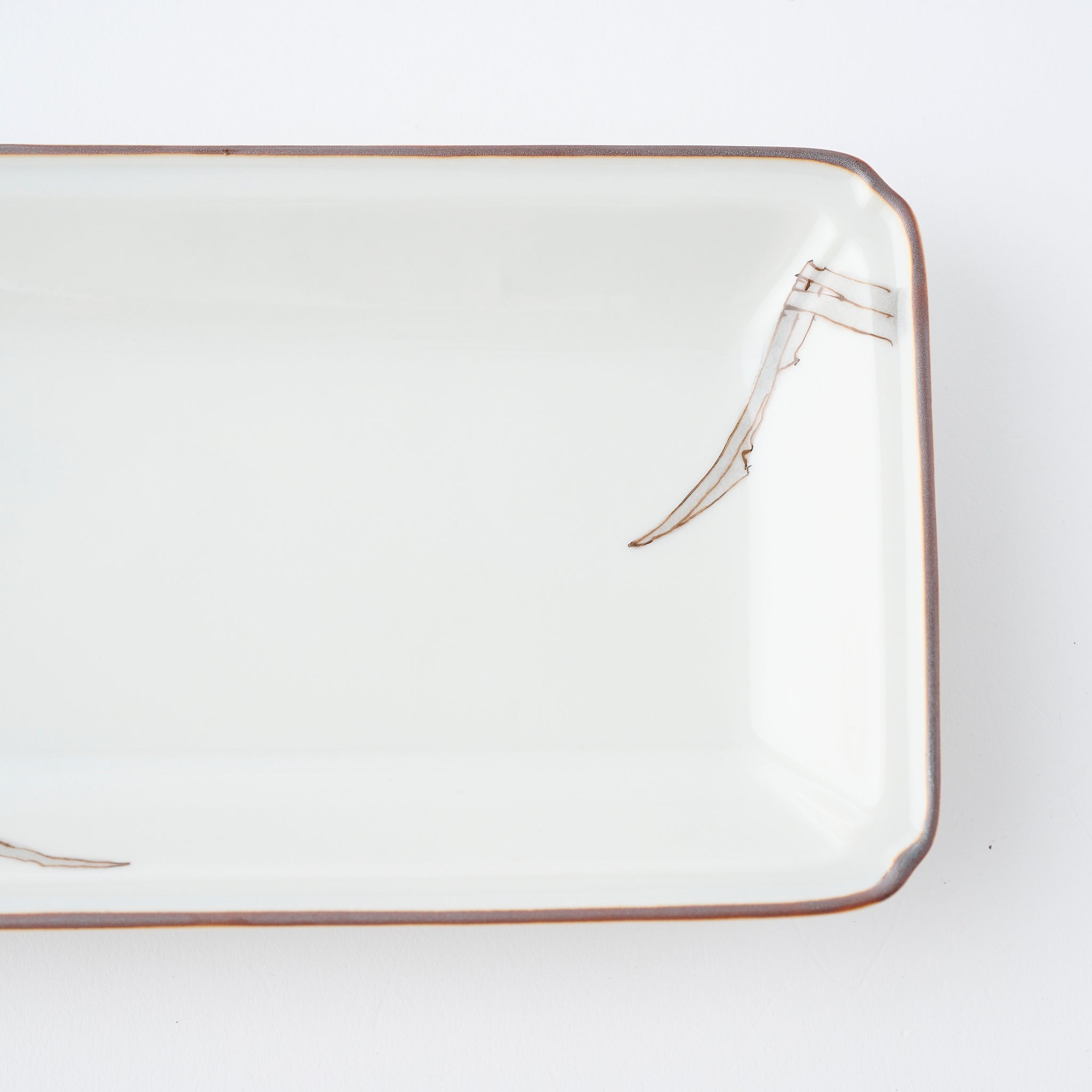 Bird and Botanicals Rectangular Dinner Plate - JAPAN KUTANI SHOP