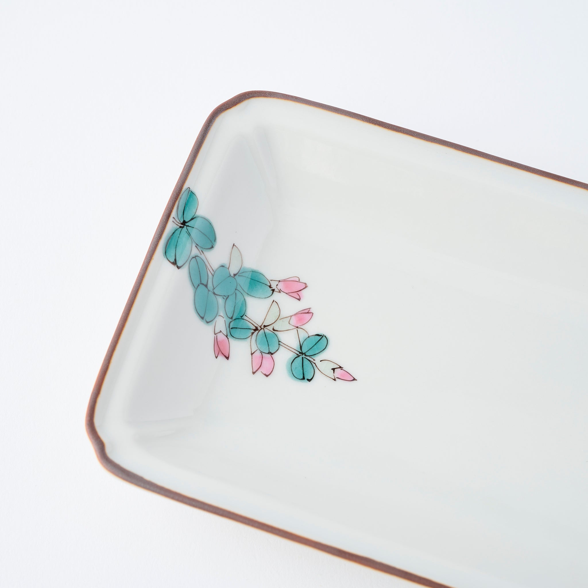 Bird and Botanicals Rectangular Dinner Plate - JAPAN KUTANI SHOP