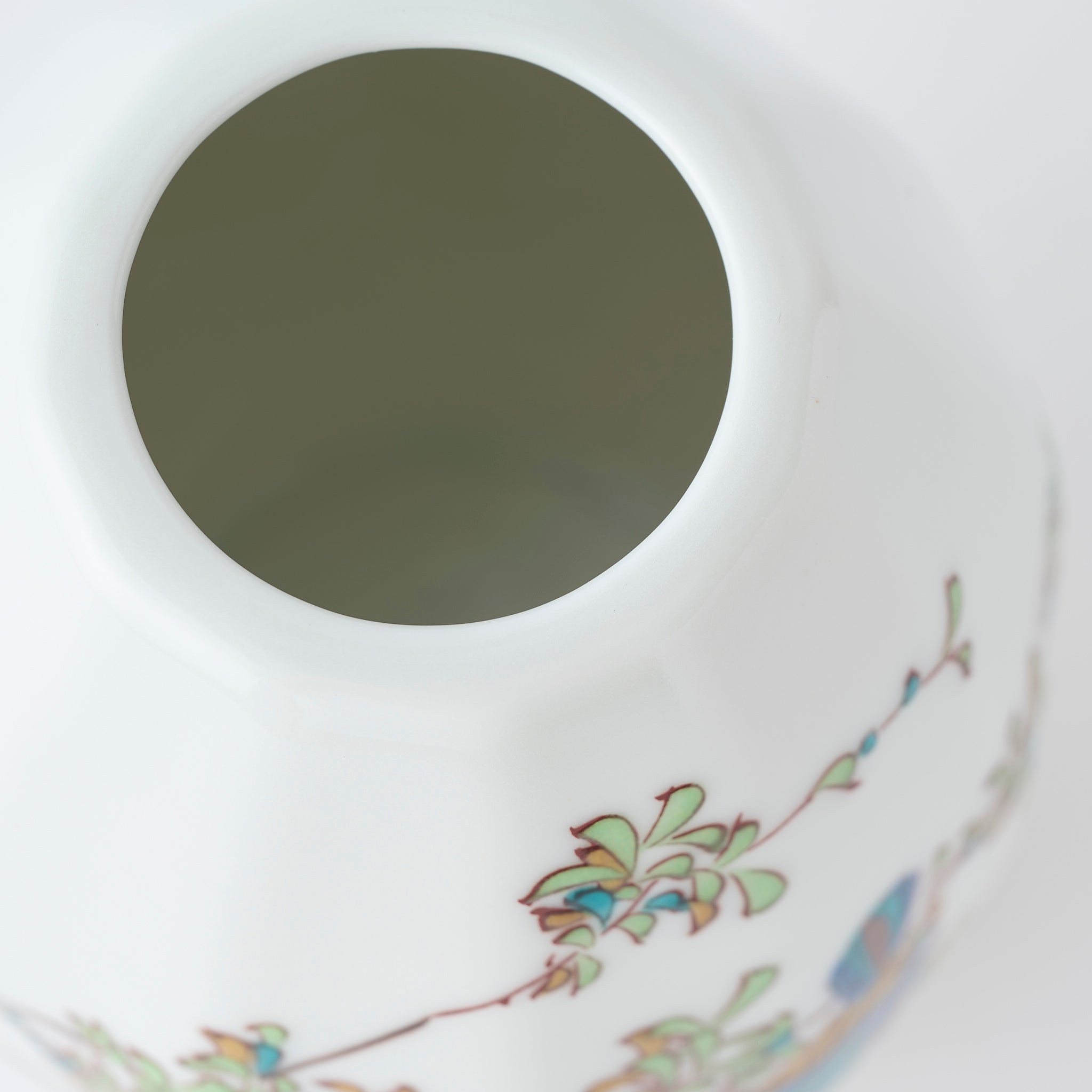 Kingfisher Bird Faceted Flower Vase - JAPAN KUTANI SHOP