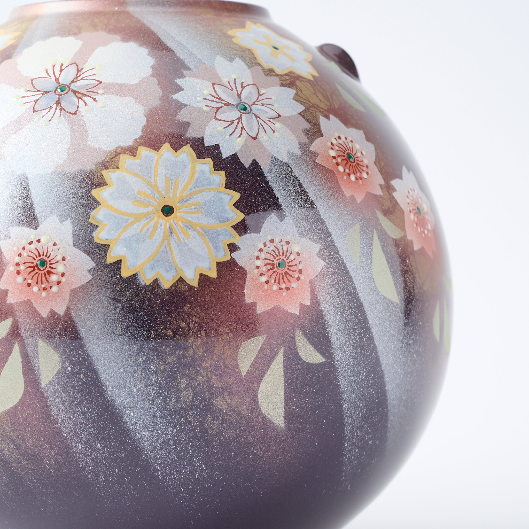 Sunlit Dance of Flowers Flower Vase - JAPAN KUTANI SHOP