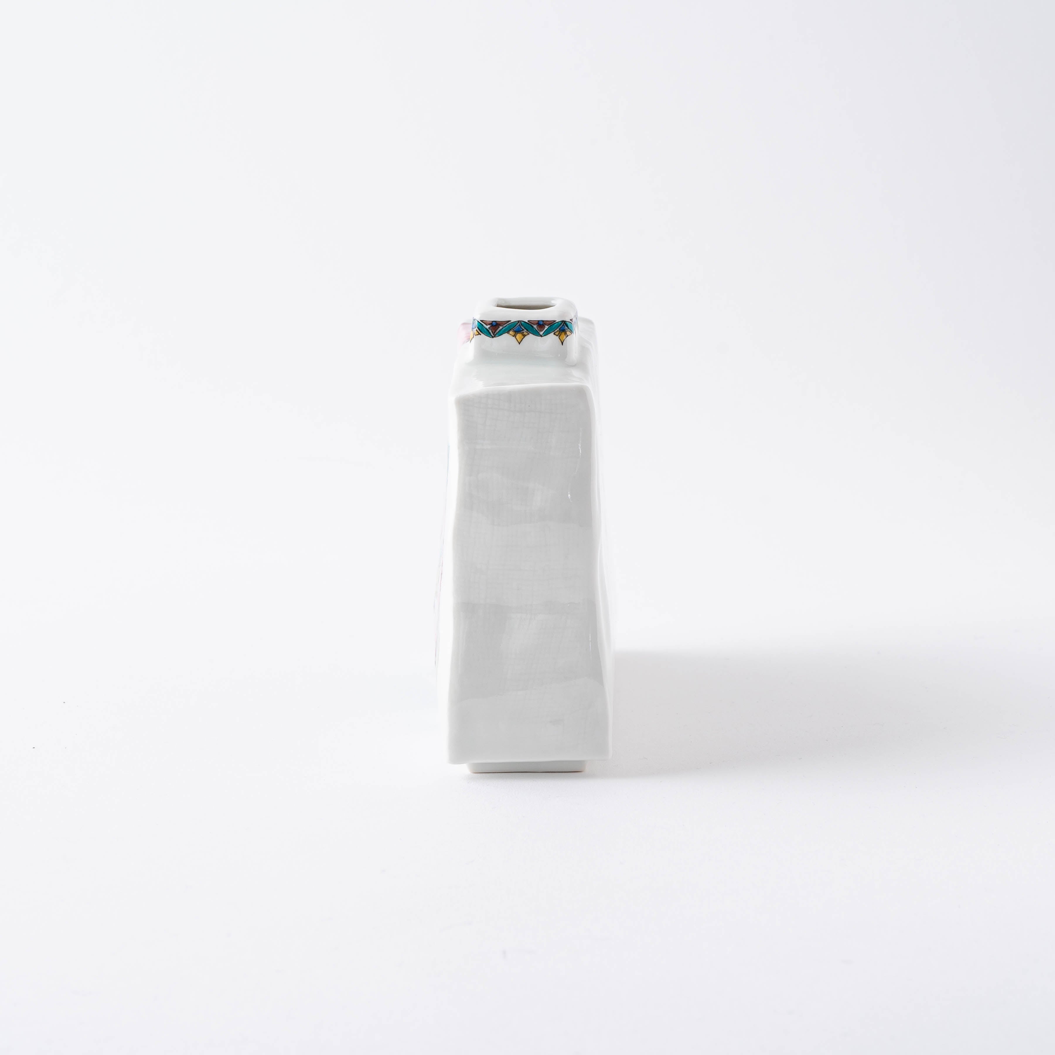 Camellia Rectangular Flower Vase - JAPAN KUTANI SHOP