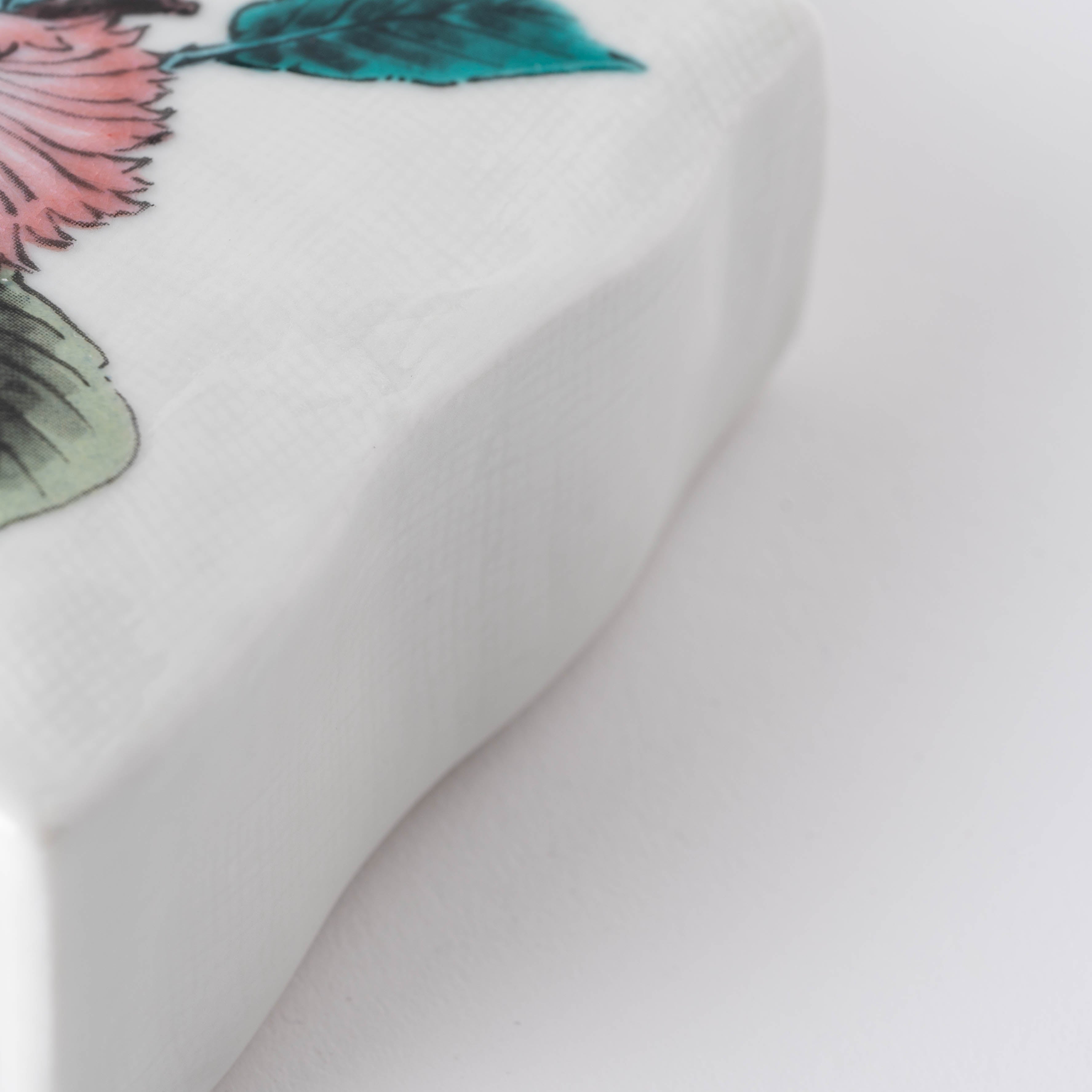Camellia Rectangular Flower Vase - JAPAN KUTANI SHOP