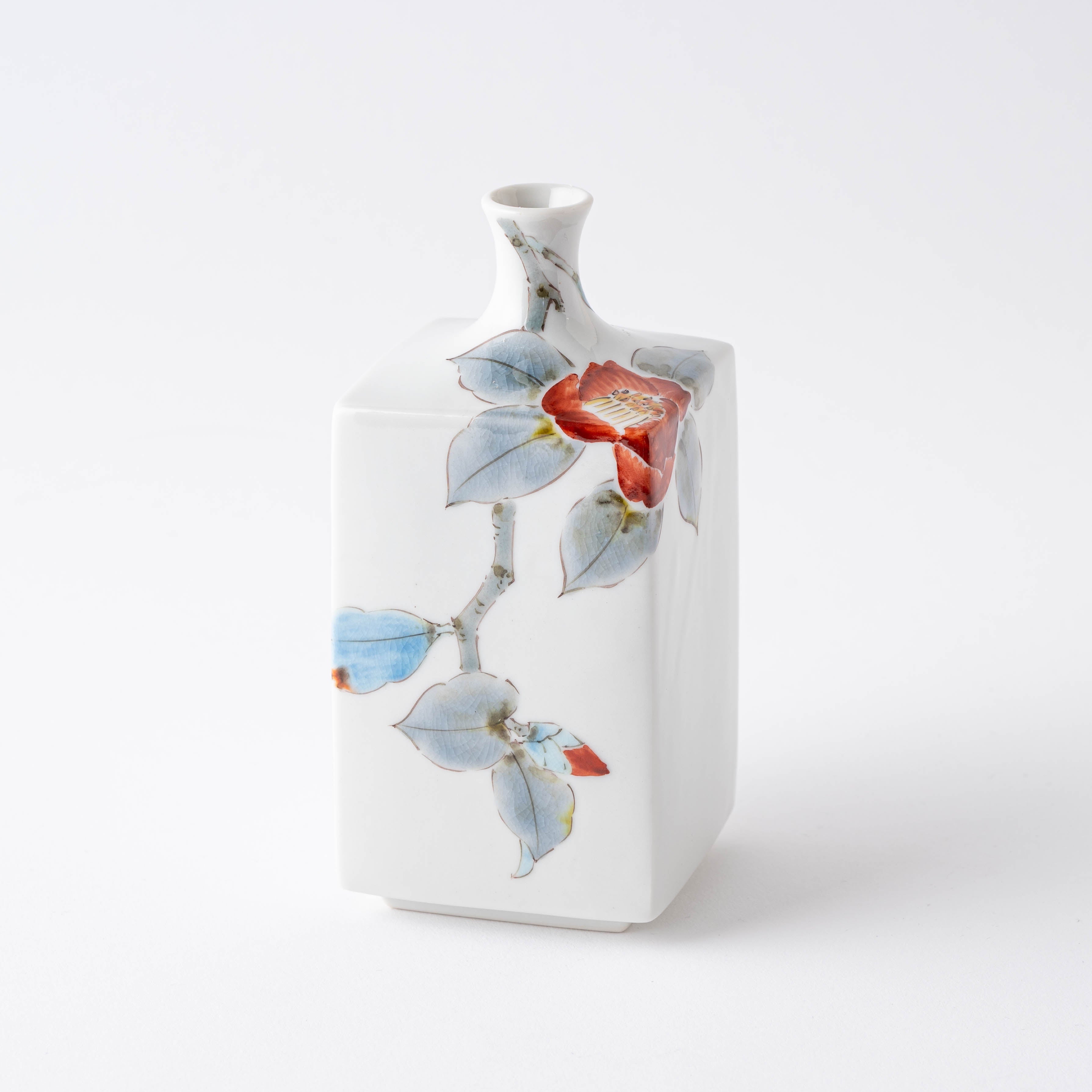 Delicate Camellia Flower Vase - JAPAN KUTANI SHOP