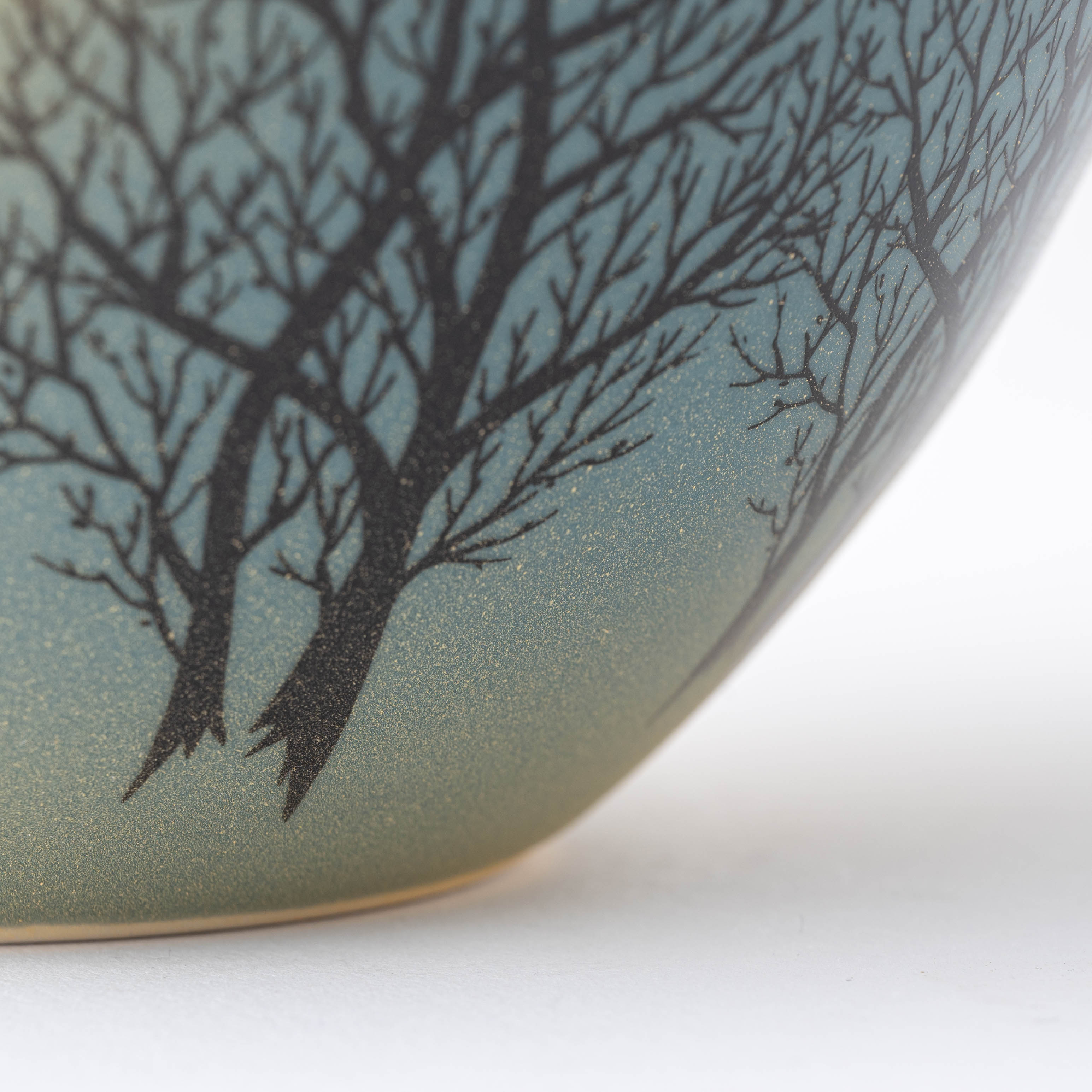 Birds and Trees Misty Mountain Japanese Flower Vase - JAPAN KUTANI SHOP