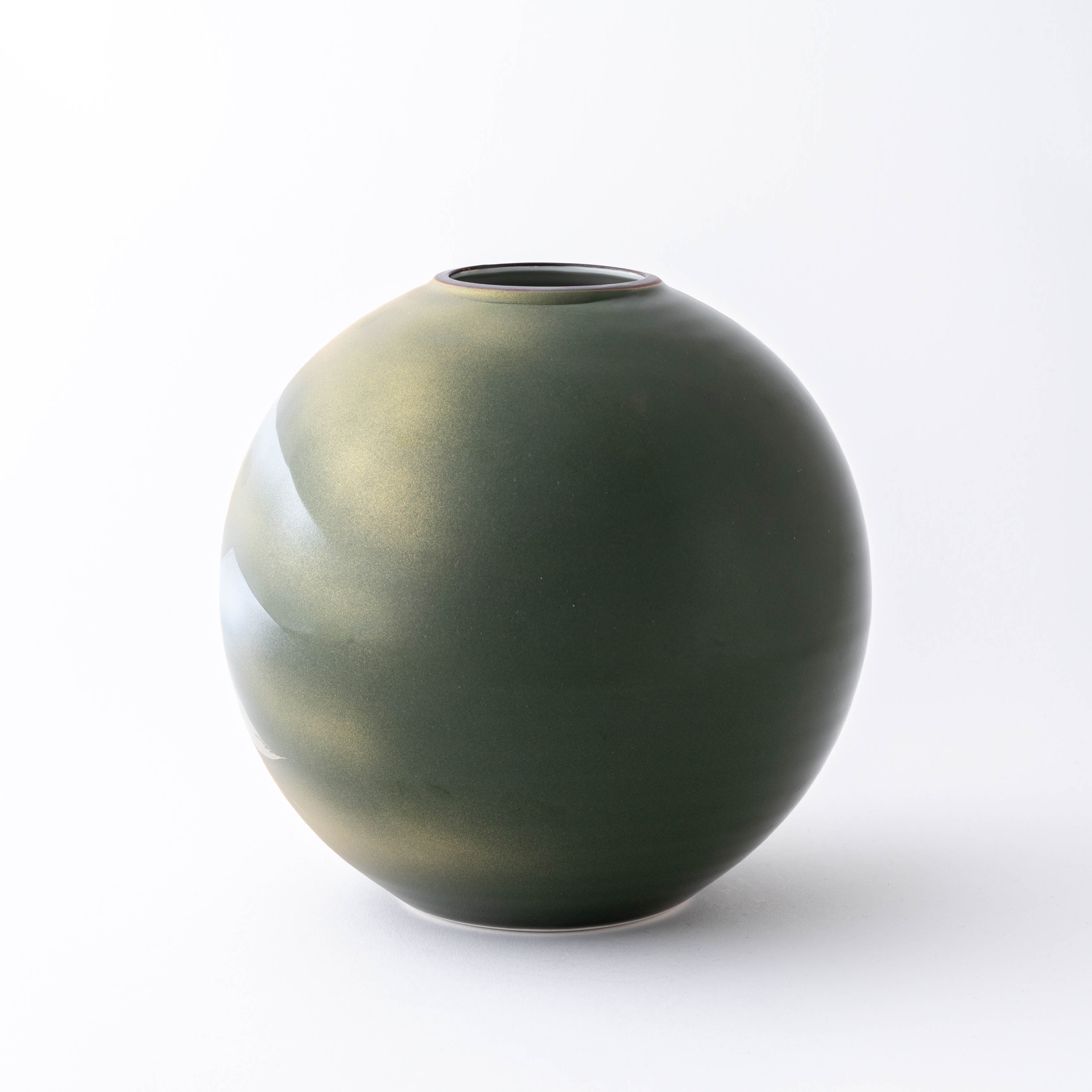 Gold Crane and Tortoise Japanese Flower Vase - JAPAN KUTANI SHOP