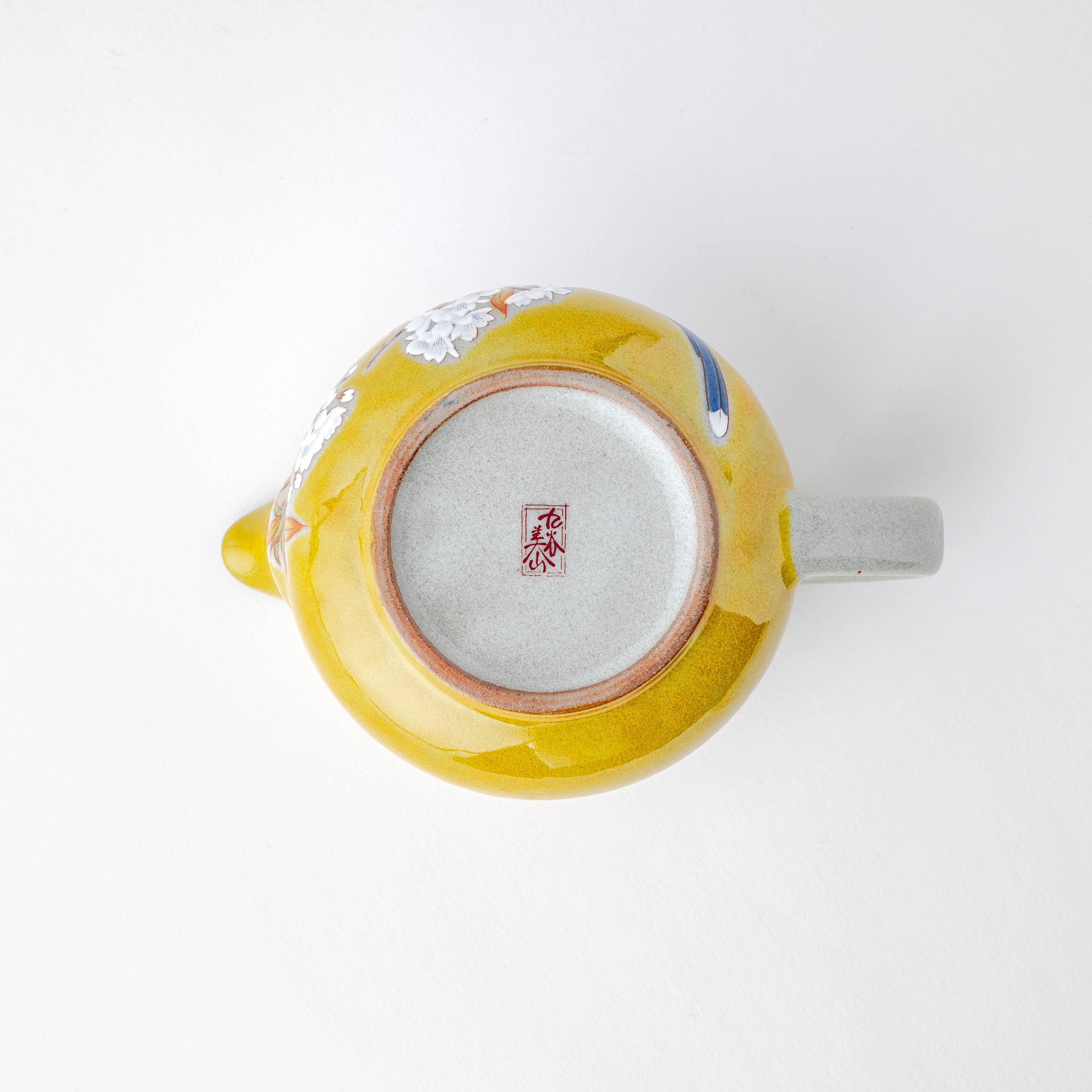 Yoshidaya Sakura and Bird Japanese Teapot