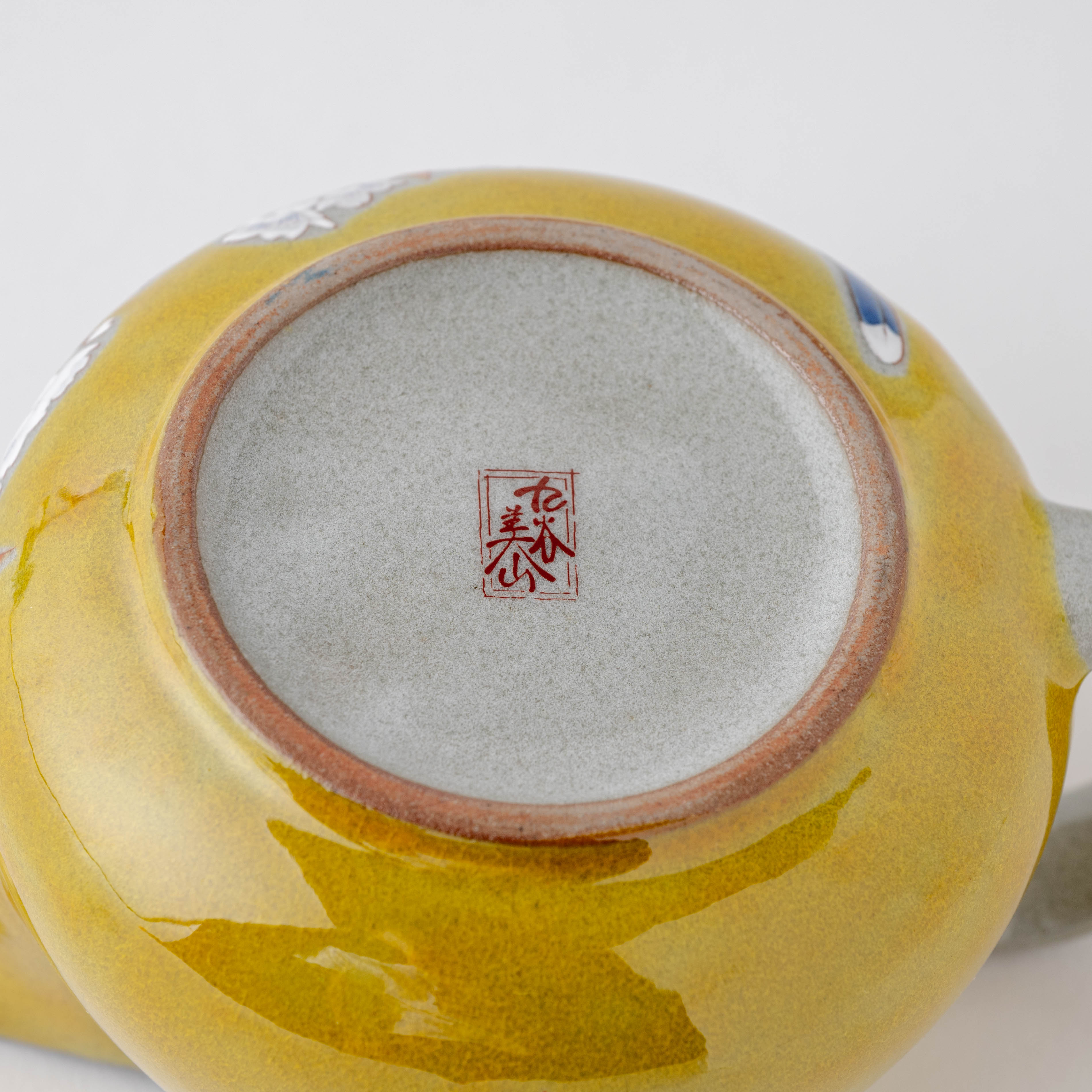 Yoshidaya Sakura and Bird Japanese Teapot