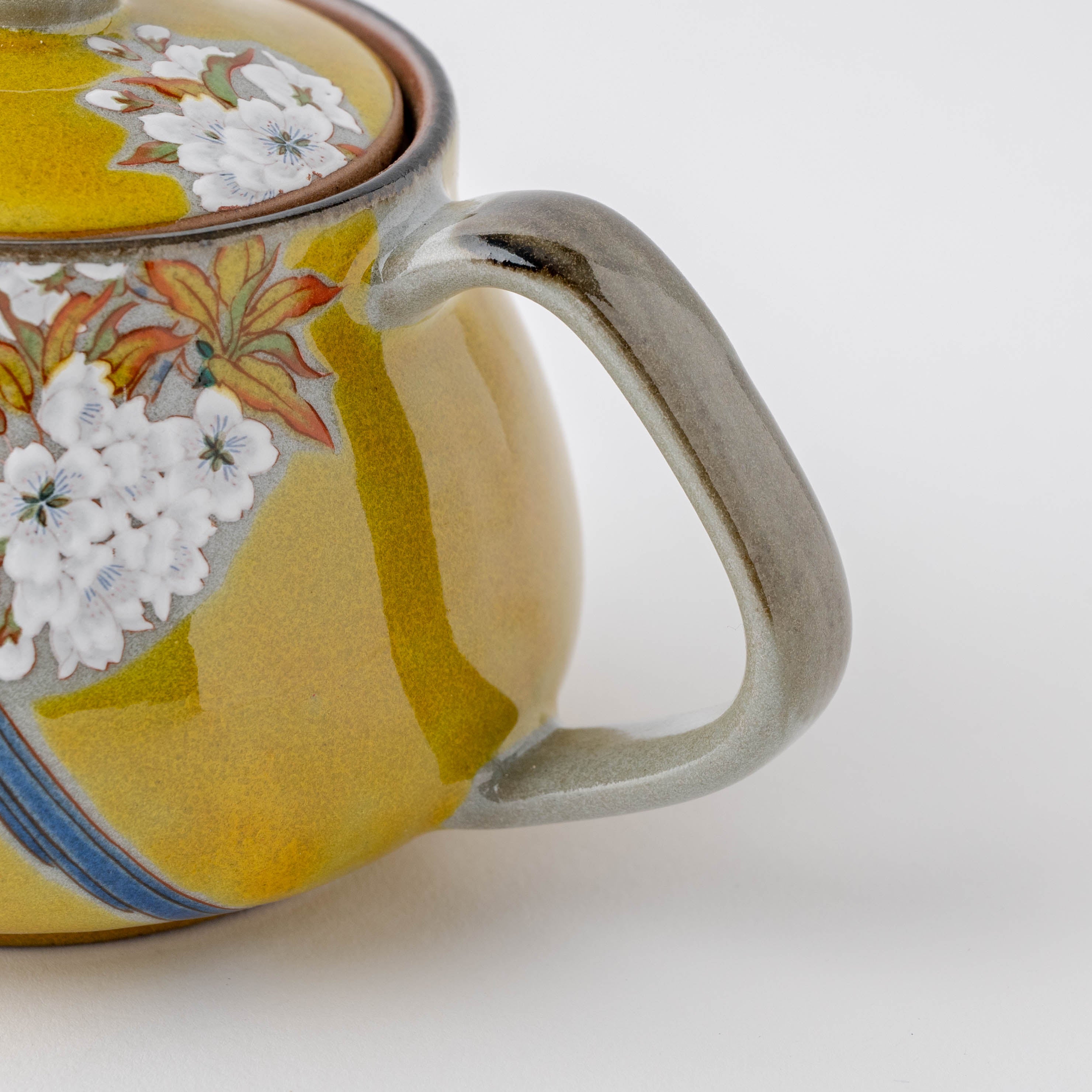 Yoshidaya Sakura and Bird Japanese Teapot