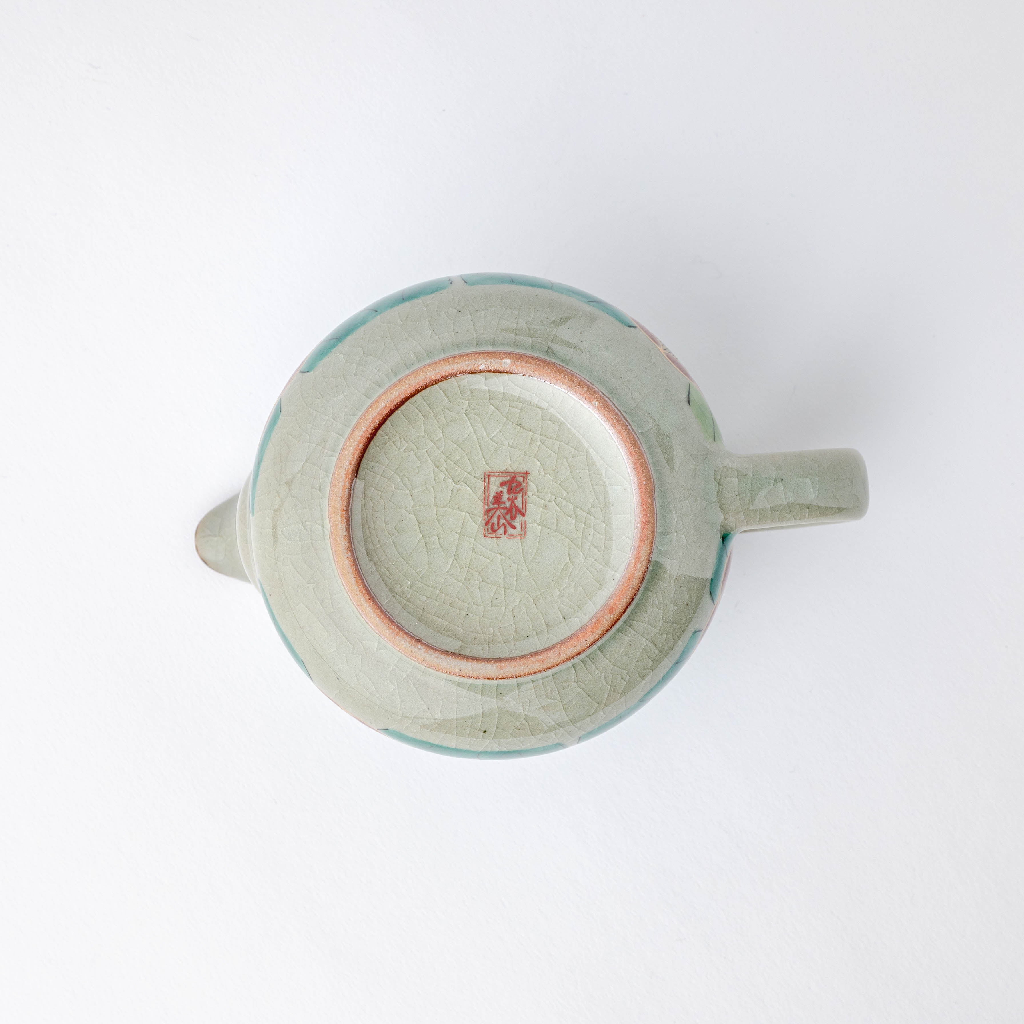 Colorful Sasanqua Japanese Teapot
