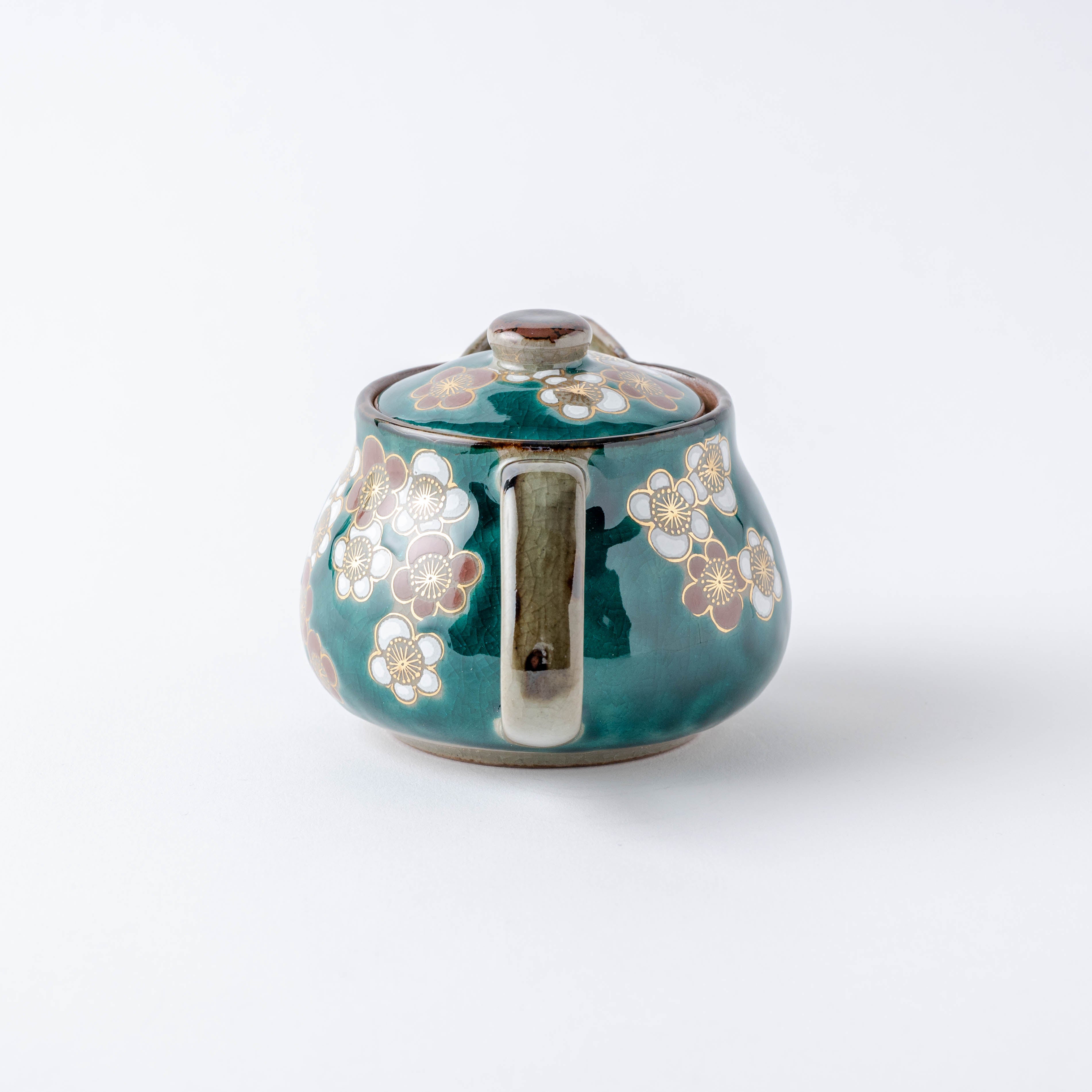 Emerald Green Plum Blossom Teapot