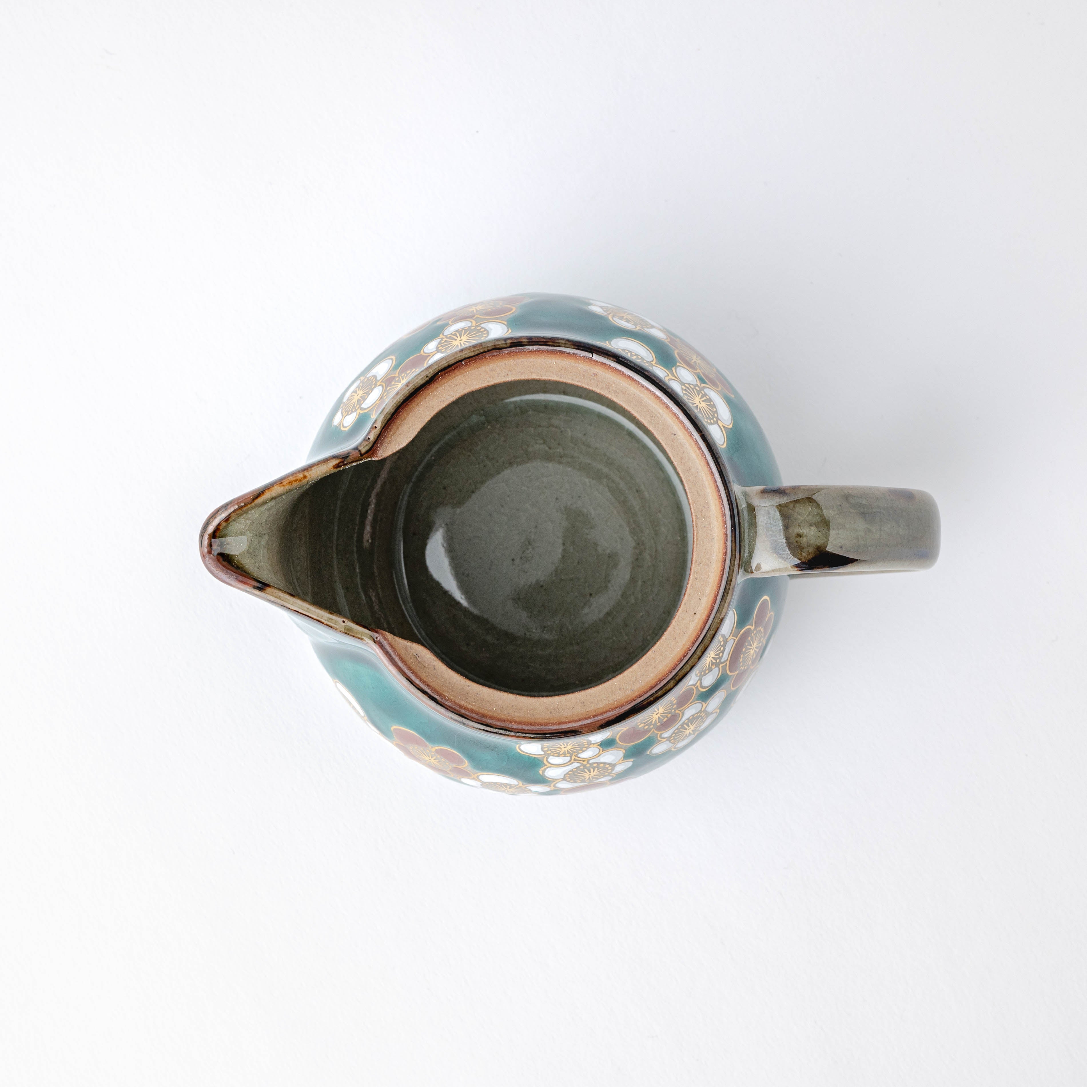 Emerald Green Plum Blossom Teapot