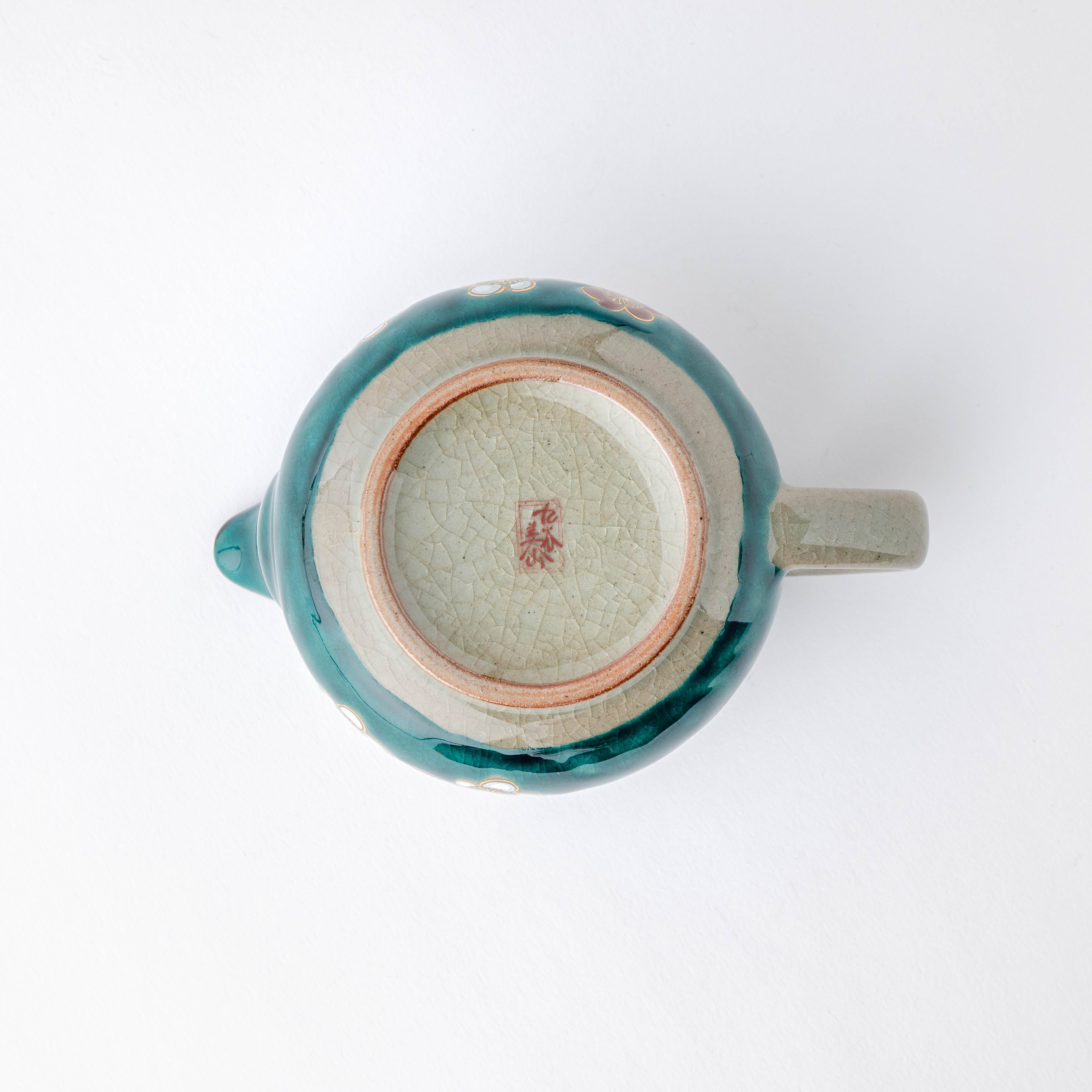 Emerald Green Plum Blossom Teapot