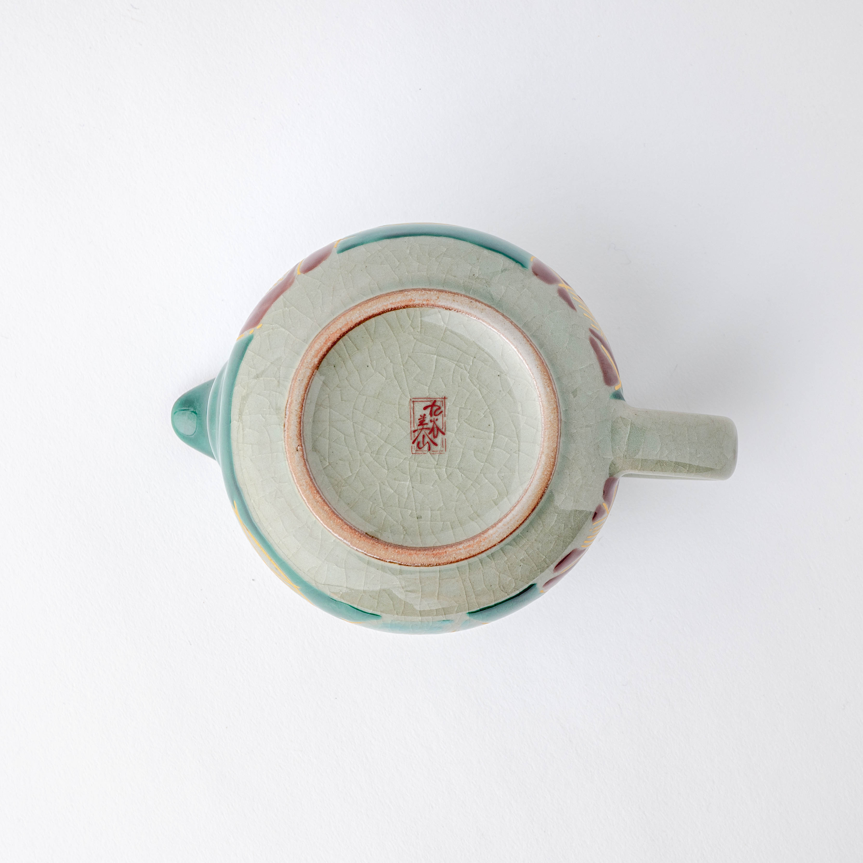 Golden Camellia Japanese Teapot