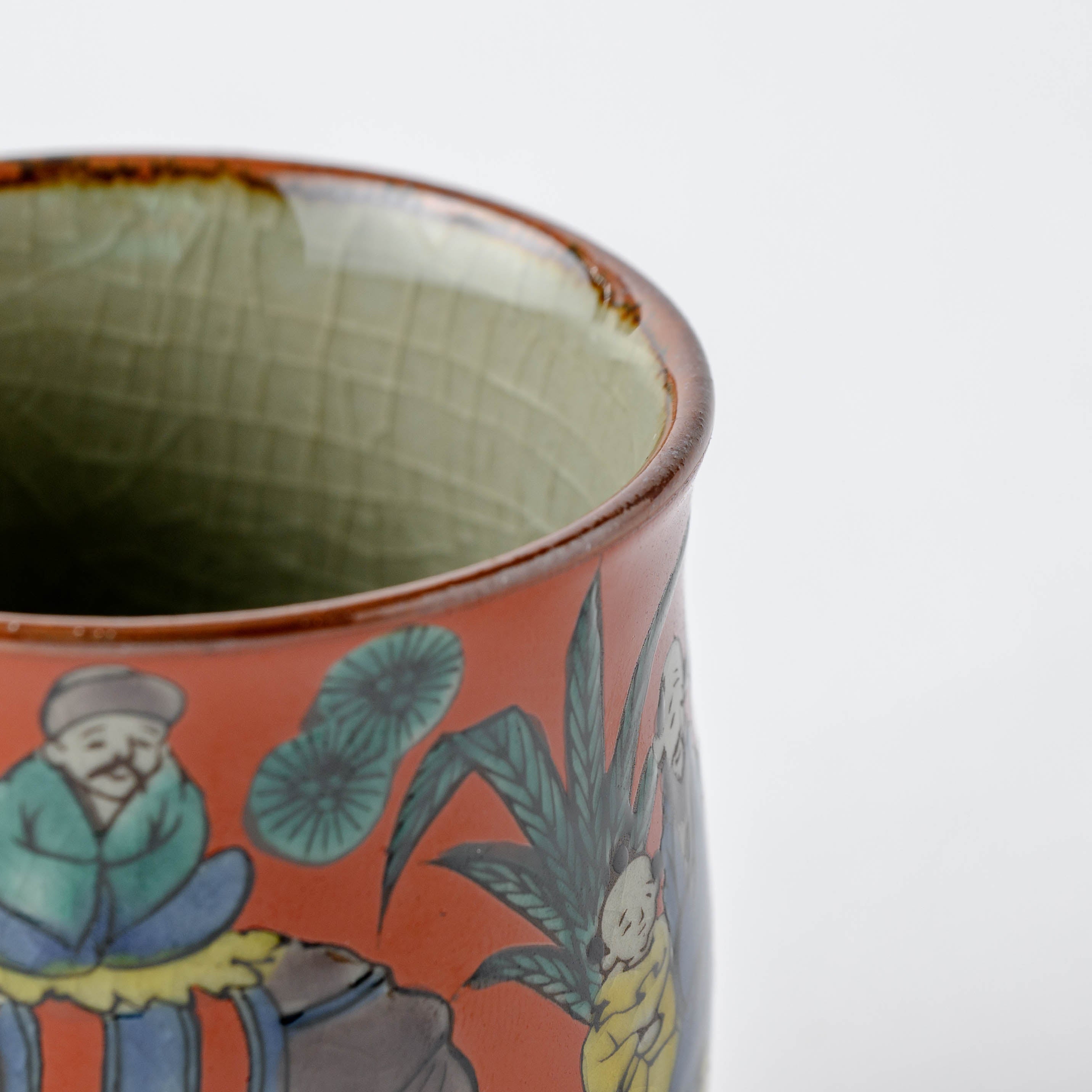 Mokubei Yunomi Japanese Teacup Pair - JAPAN KUTANI SHOP