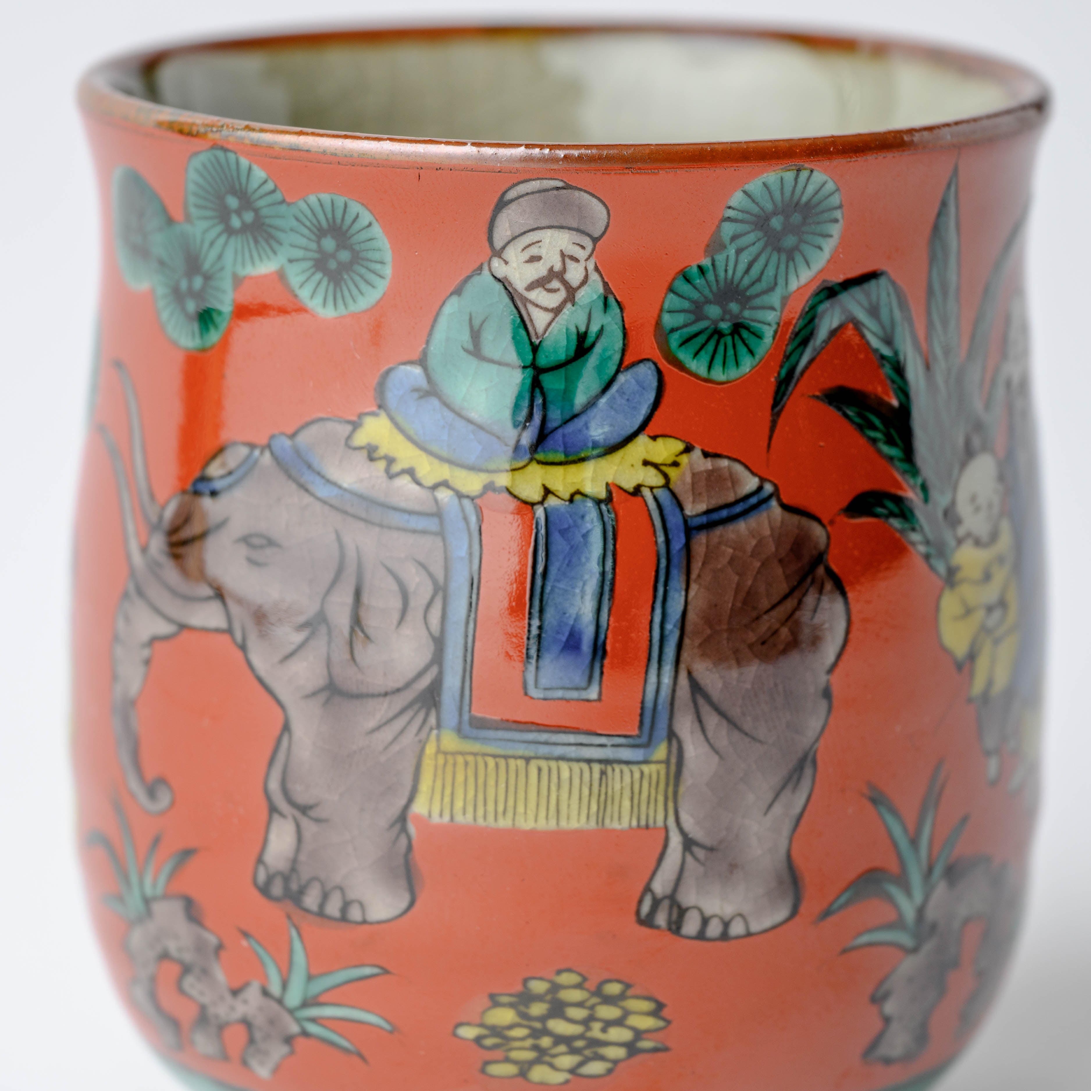 Mokubei Yunomi Japanese Teacup Pair - JAPAN KUTANI SHOP