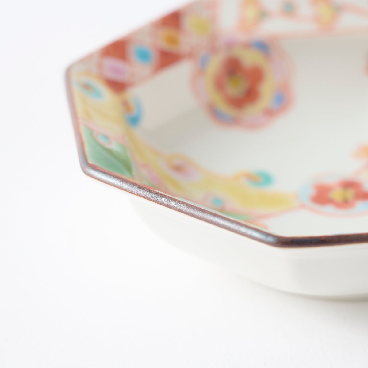 Floral Brocade Octagonal Sauce Plate