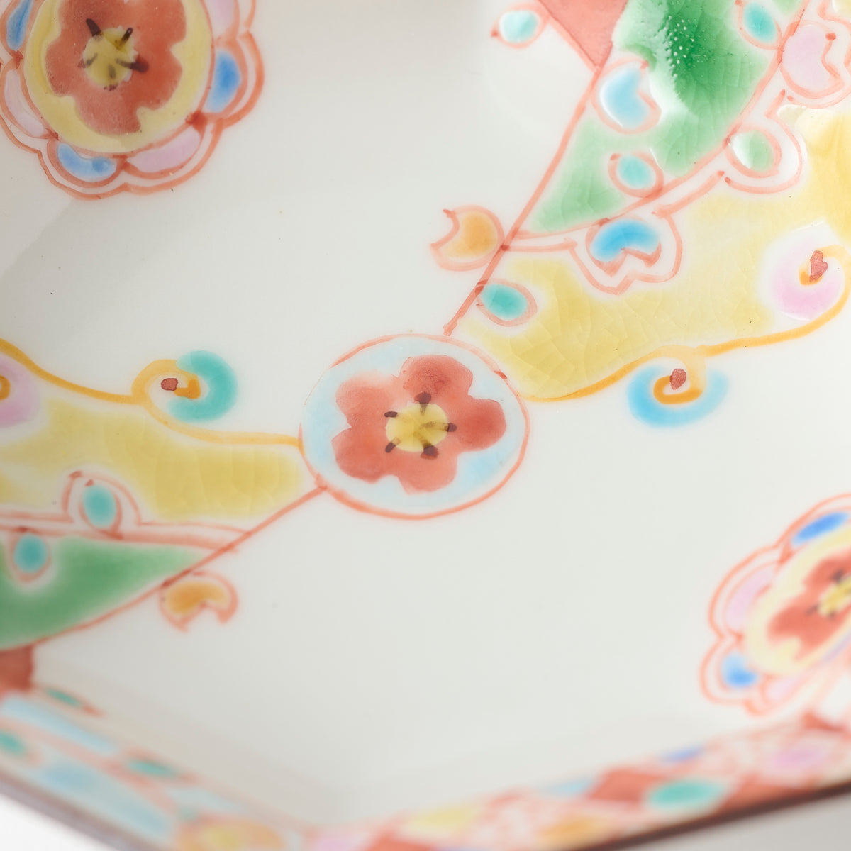 Floral Brocade Octagonal Sauce Plate