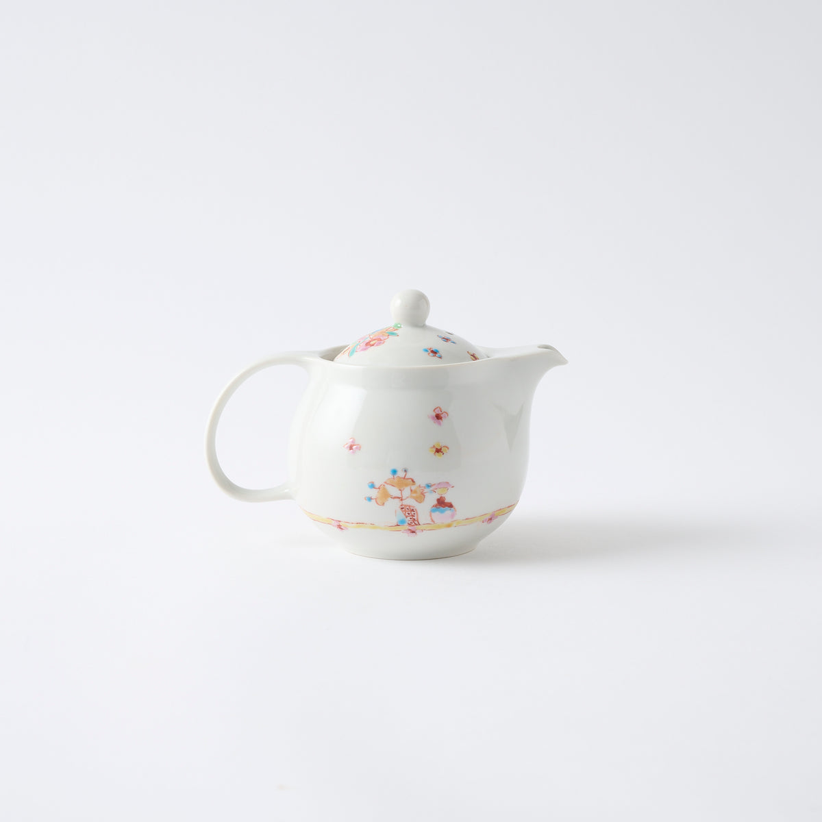 Flowers in Vases Japanese Teapot