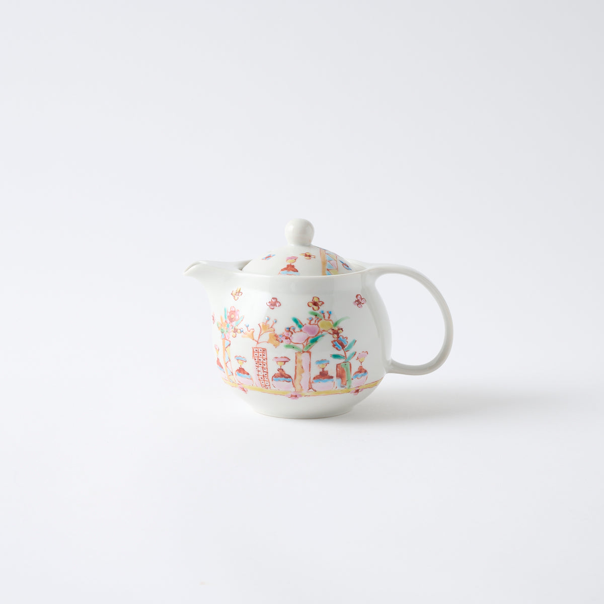 Flowers in Vases Japanese Teapot