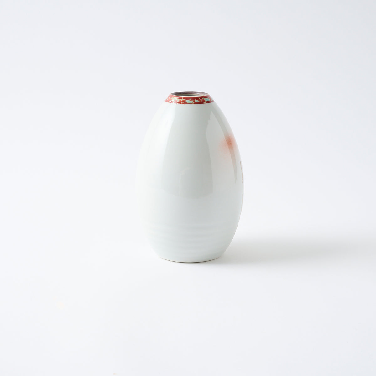 Perched Sparrow Japanese Flower Vase