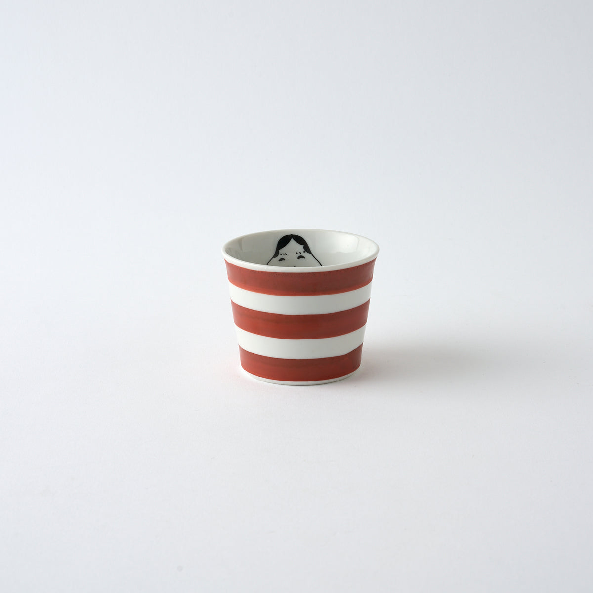 Okame and Hyottoko Japanese Teacup Pair