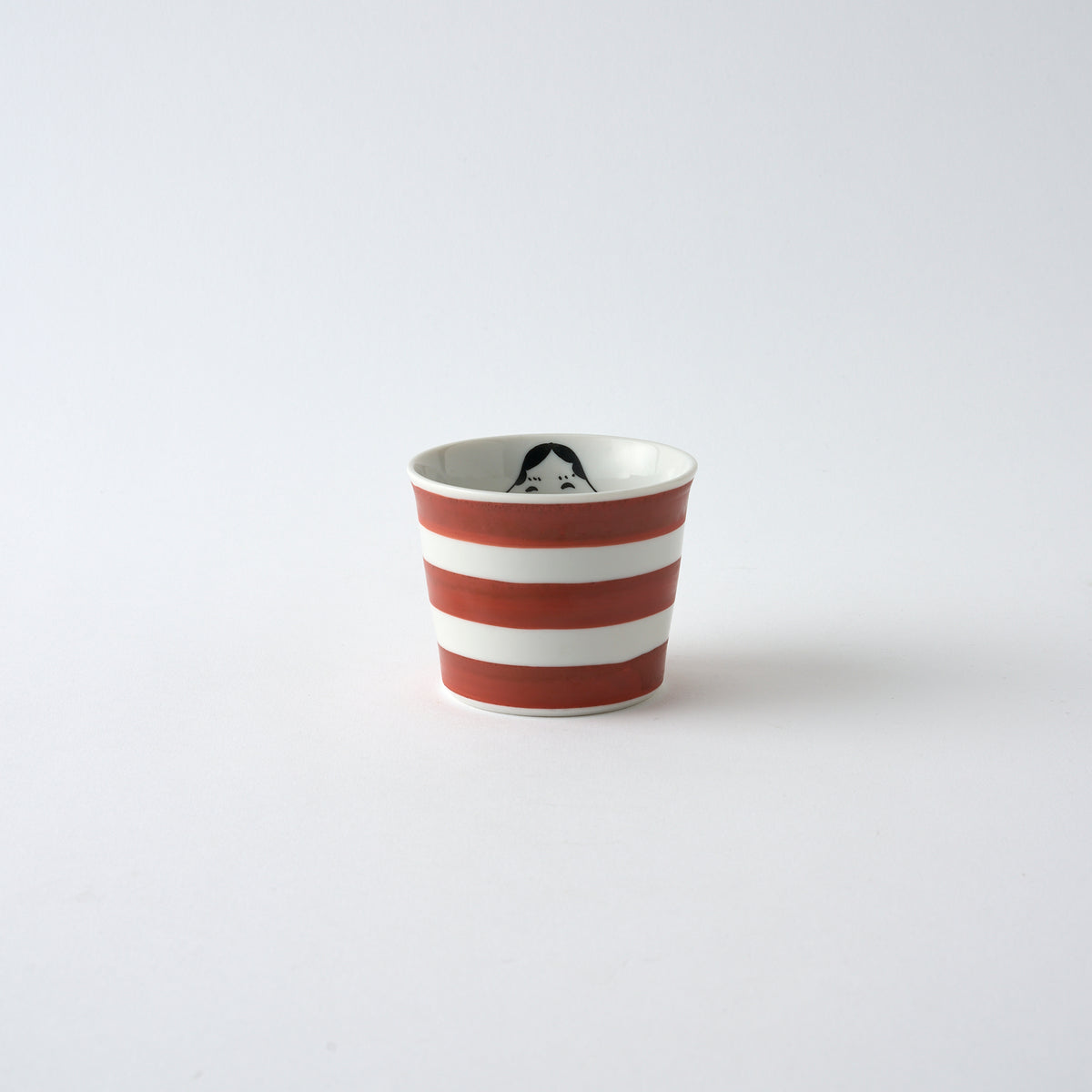 Okame and Hyottoko Japanese Teacup Pair