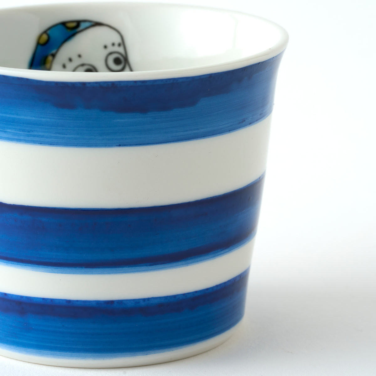 Okame and Hyottoko Japanese Teacup Pair